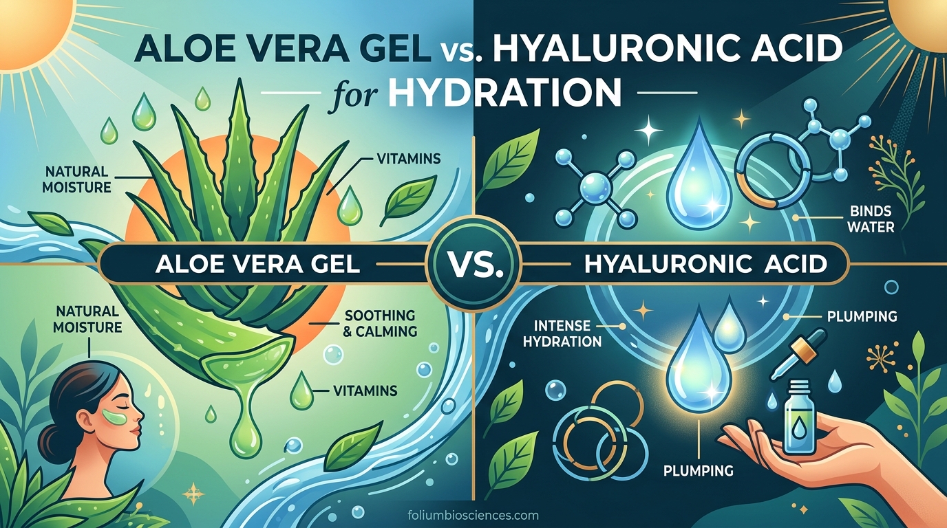 Aloe Vera Gel vs Hyaluronic Acid for Hydration