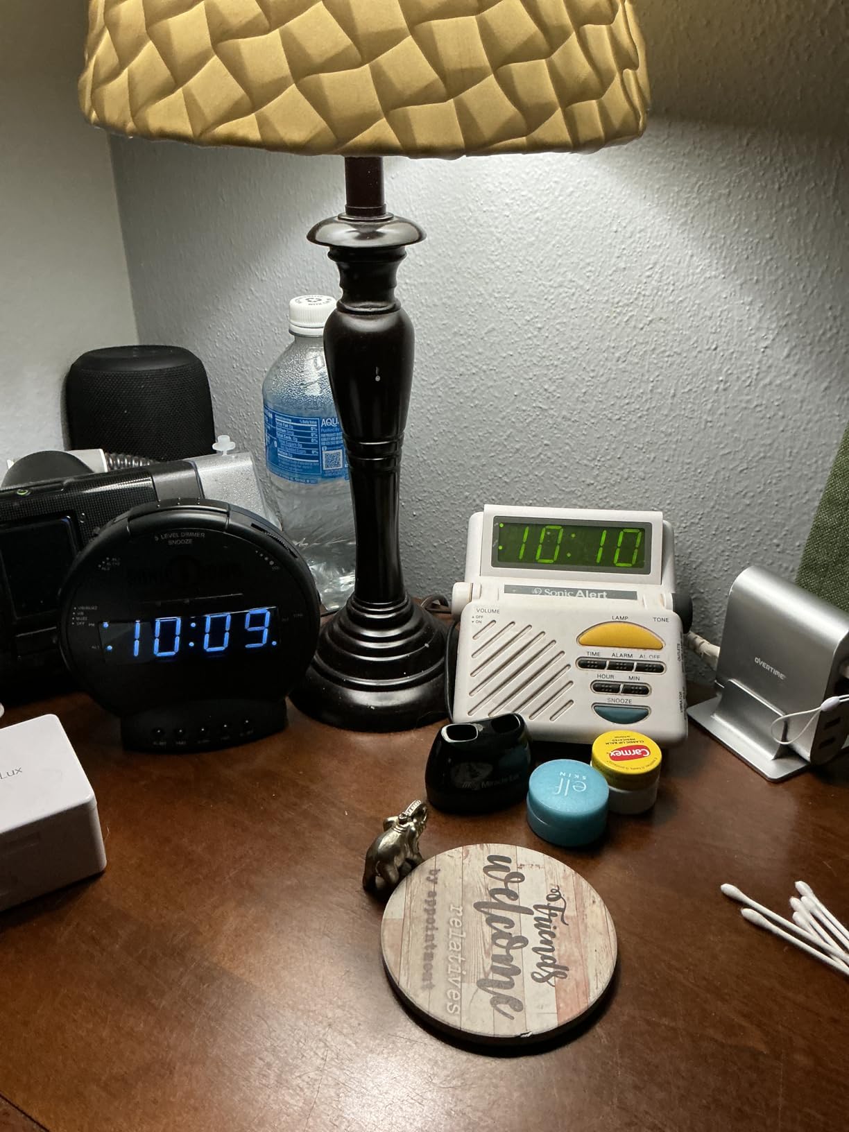 Sonic Bomb Dual Extra Loud Alarm Clock with Bed Shaker, Black | Sonic Alert Vibrating Alarm Clock Heavy Sleepers, Battery Backup | Wake with a Shake customer photo 1