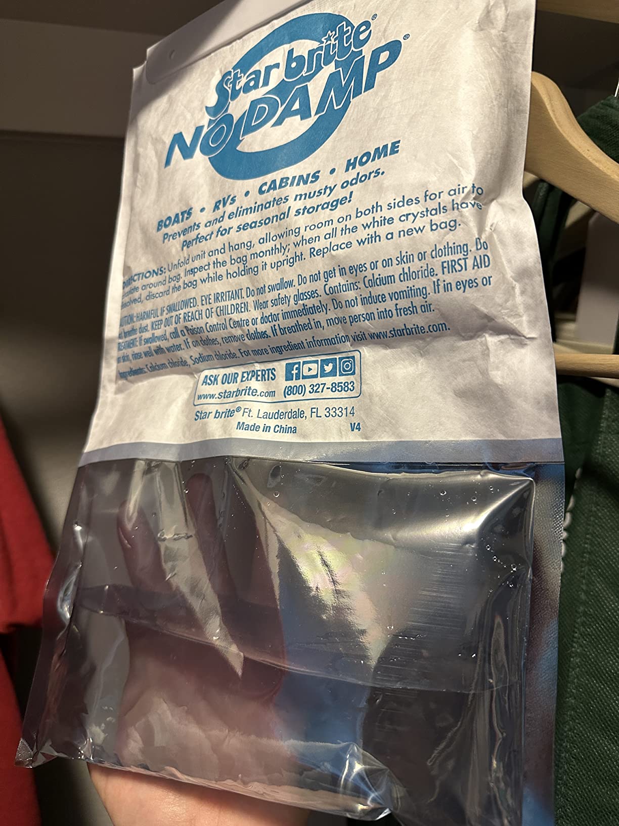 STAR BRITE No Damp Moisture Absorber & Dehumidifier - Simple, Portable, Humidity Control for Boats, RVs, Seasonal Homes & More - Prevent Musty Odor & Moisture Damage customer photo 1