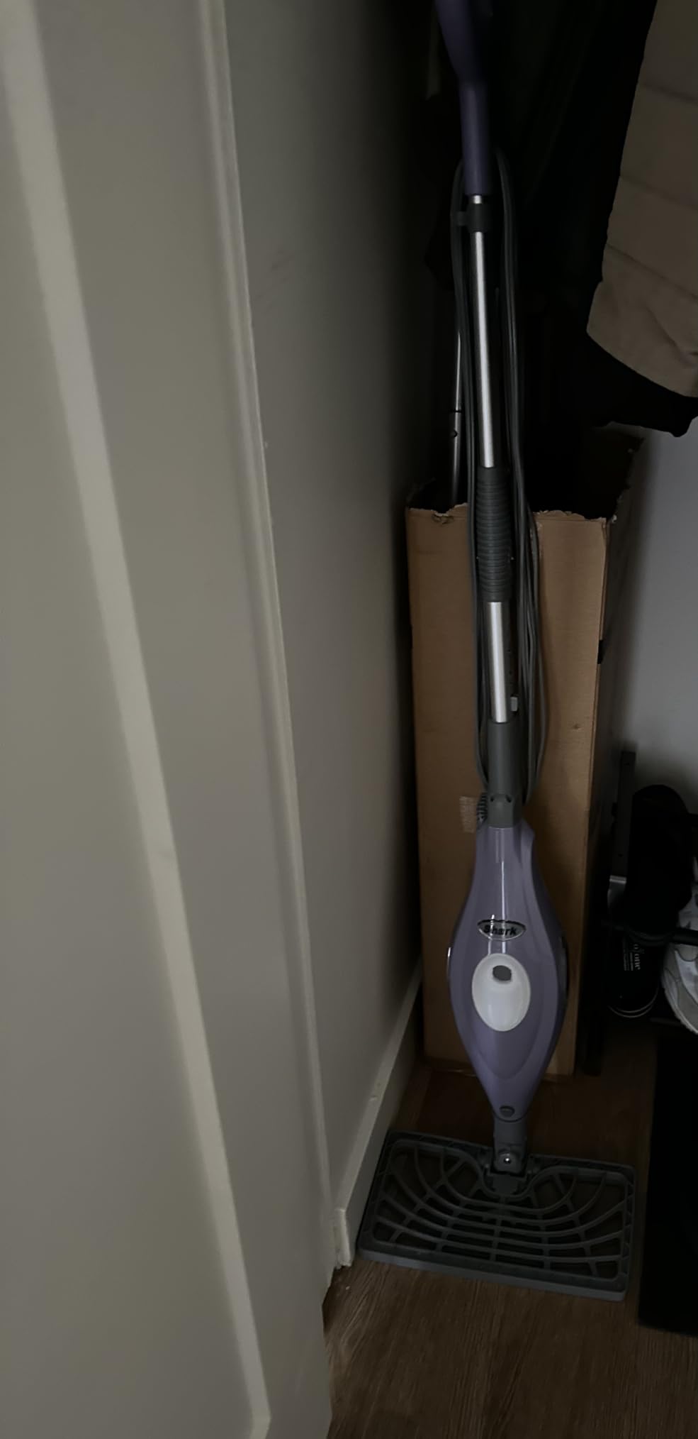 Shark Steam Pocket Mop with 2 Washable Double-sided Pads, Purple, S3501 | Lightweight, 2 Machine Washable Double-Sided Microfiber Pads, Swivel Steering, Steam Sanitization on Sealed Hard Floors customer photo 2