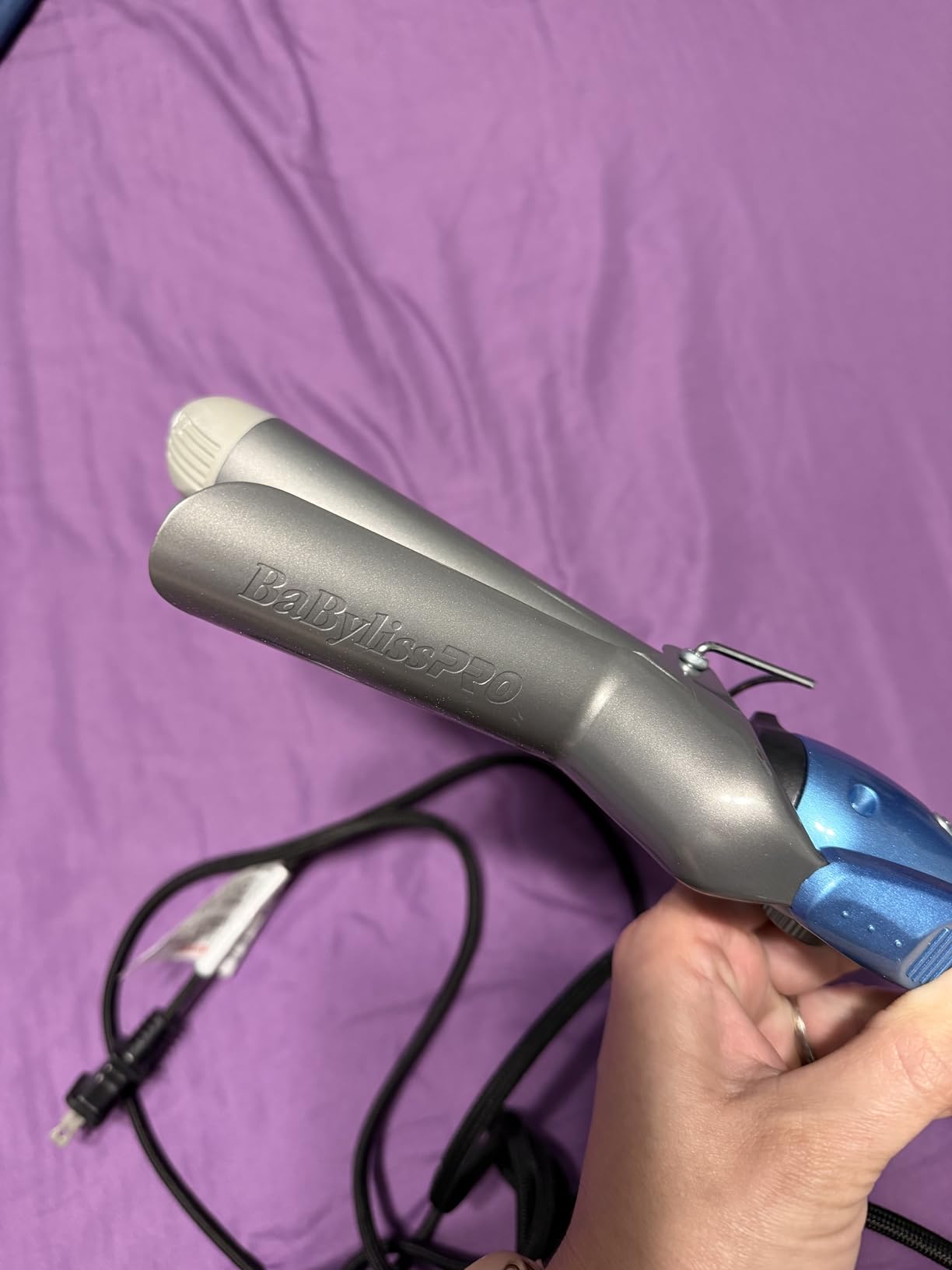 BaBylissPRO Nano Titanium Spring Curling Iron, Professional Hair Wand, Tool for Stylists, Nano Titanium Technology for Tight Curls or Loose Waves customer photo 1