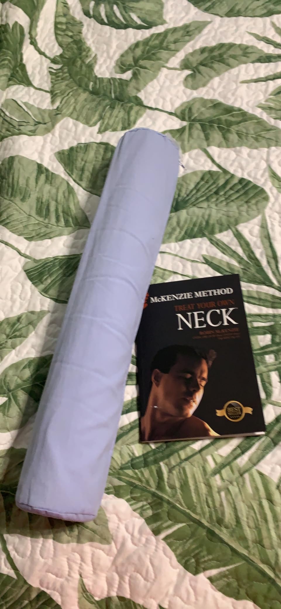 OPTP The Original McKenzie Cervical Roll, 20 Neck Support Pillow to Relieve Neck and Back Pain - Round Pillow for Improved Sleeping Support and Cervical Pain Relief - Made in The USA customer photo 2