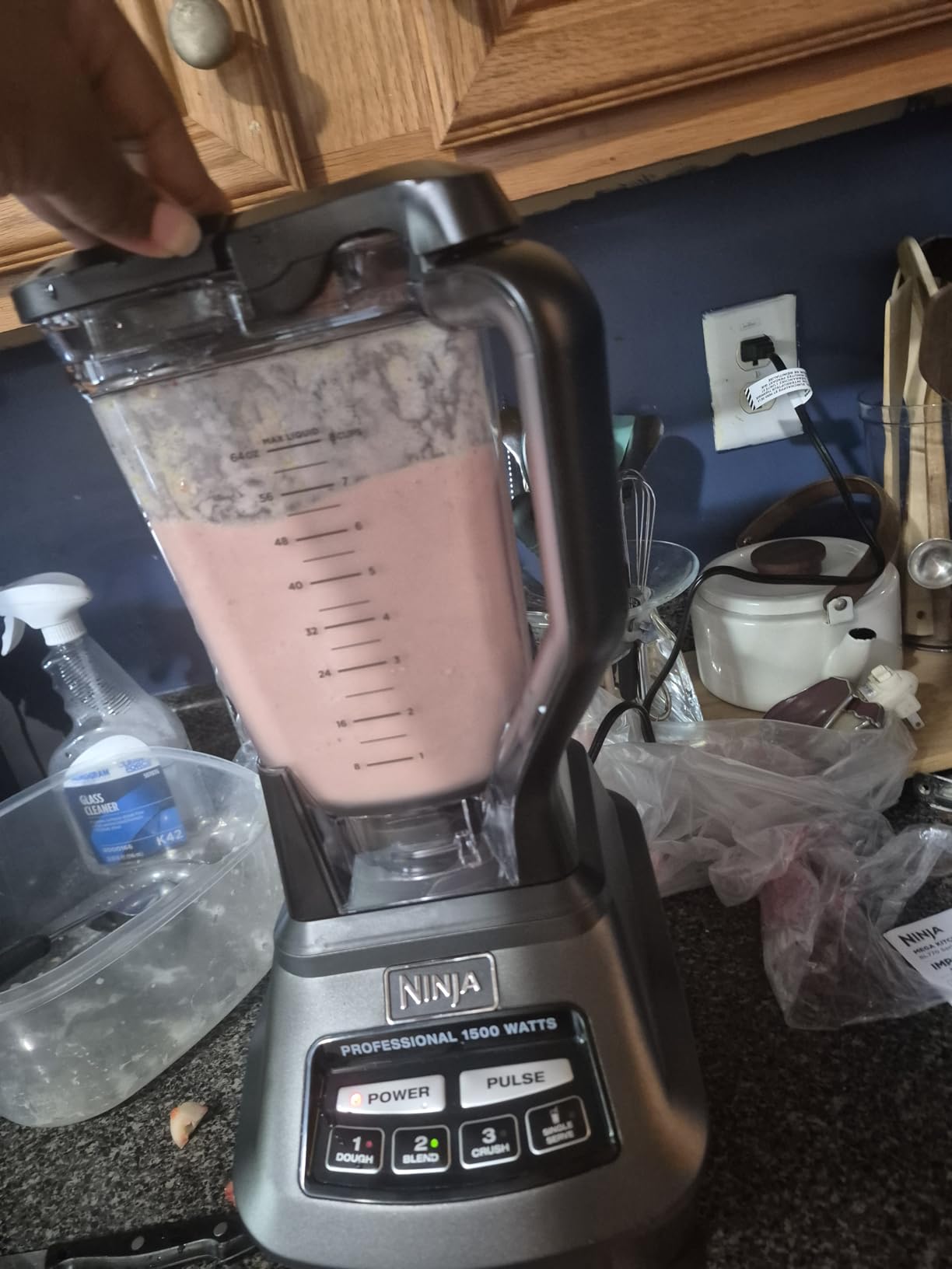 Ninja Kitchen System | All-in-One Food Processor & Blender for Smoothies | Includes Pitcher, (2) 16 oz. To-Go Cups & 8-Cup Bowl | Makes Salsa, Dough, Shakes, & Frozen Drinks | 1500W | Black | BL770 customer photo 1