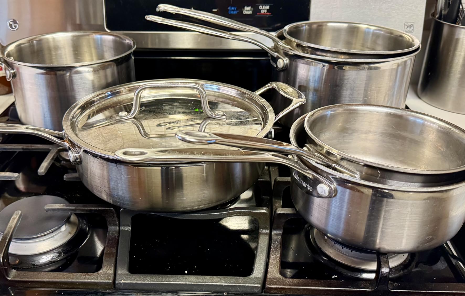 Cuisinart 12-Piece MultiClad Pro Triple Ply Stainless Steel Pots and Pans Set, Cookware Set Compatible with Induction, Electric, Gas Cooktops, Cool Grip Handles, Oven Safe to 500F, Silver customer photo 2