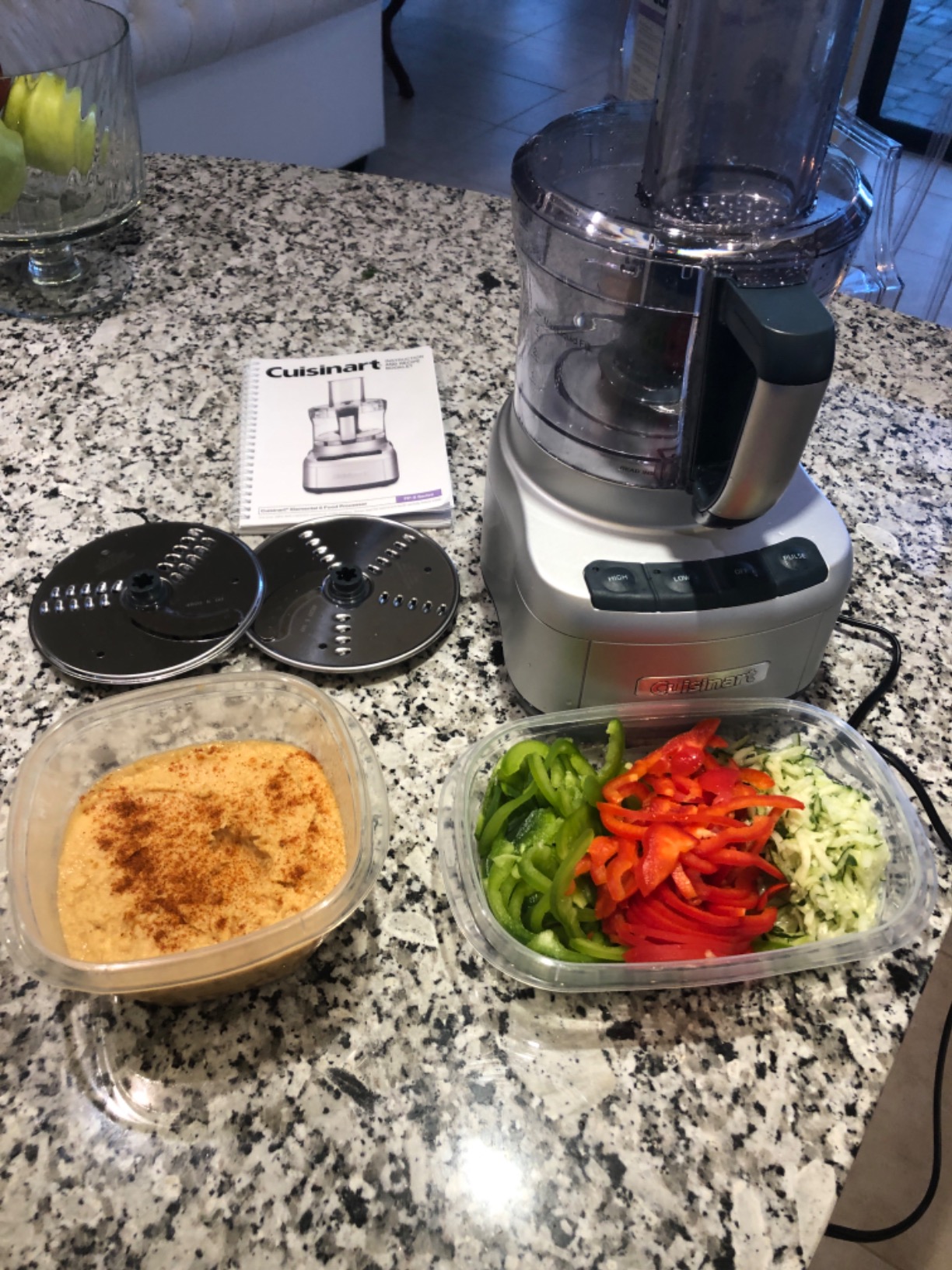 Cuisinart 8 Cup Food Processor, 350-Watt Motor, Medium to Fine Slicing Discs, FP-8SV, Silver customer photo 2