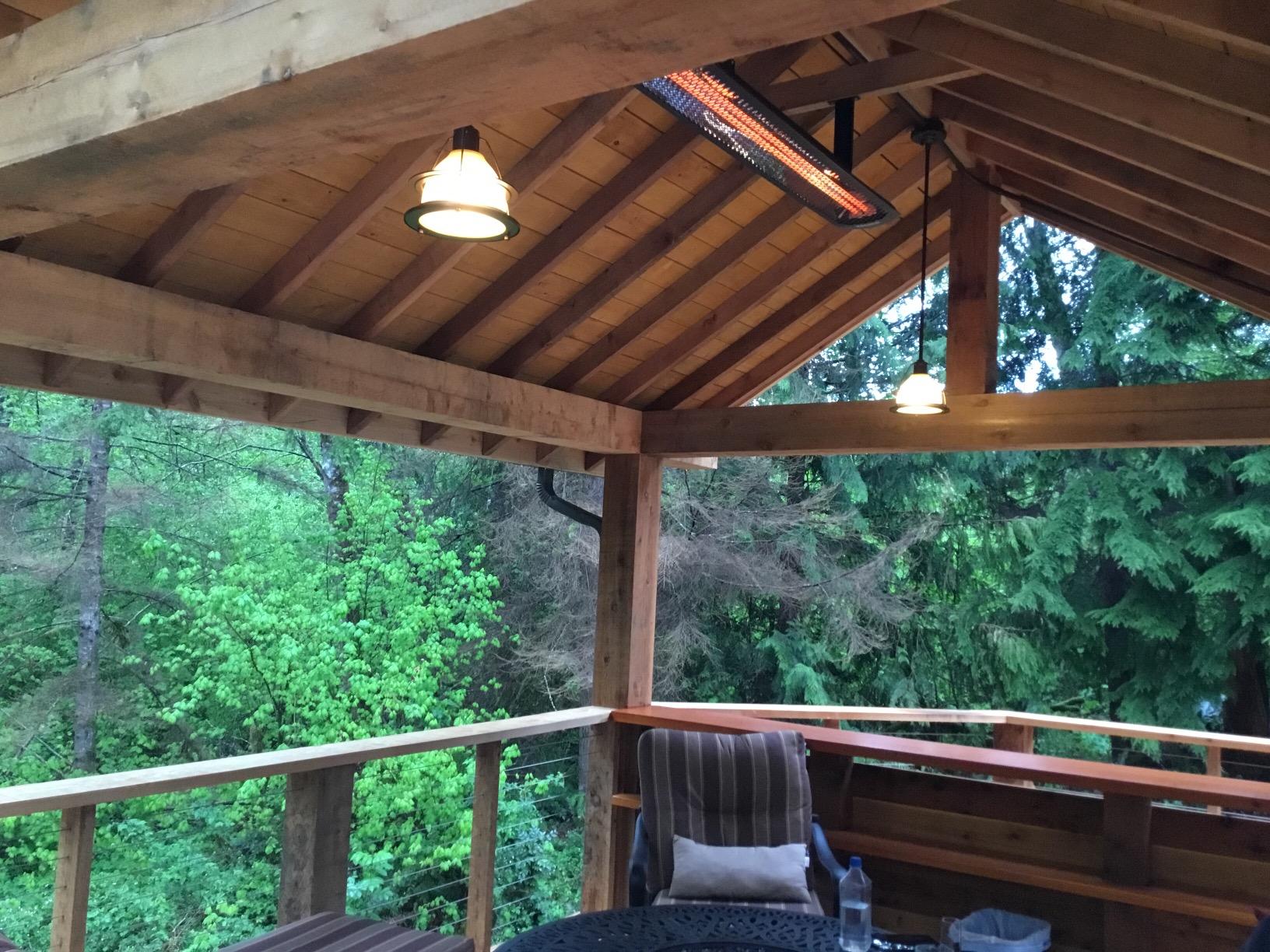 Bromic Tungsten Smart Heat 2000W Electric Patio Heater - Single Element Infrared, 220V-240V, Black Finish - BH0420030 customer photo 1