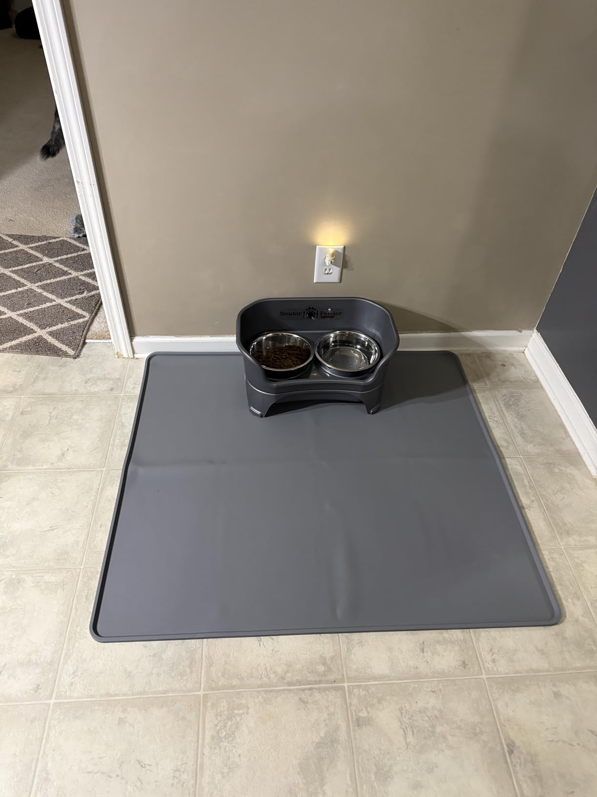Neater Feeder Express Mess Proof Dog Bowls Elevated for Medium to Large Sized Breed, No Spill Raised Dog Food Bowl Stand, Stainless Steel Food and Water Bowl Set, Pet Dish Feeding Station, Cappuccino customer photo 2