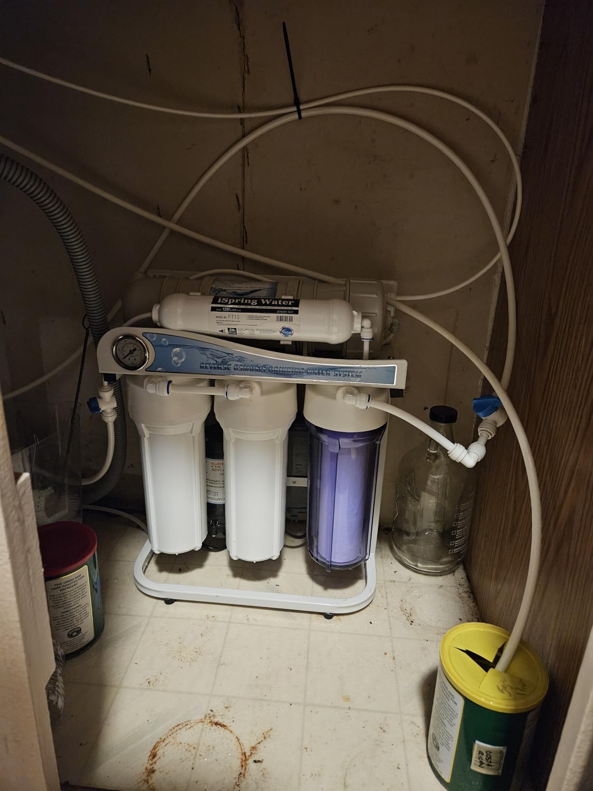 iSpring RCS5T Commercial Tankless Reverse Osmosis RO Water Filter System with 1.5:1 Pure to Drain Ratio, Pressure Gauge customer photo 1