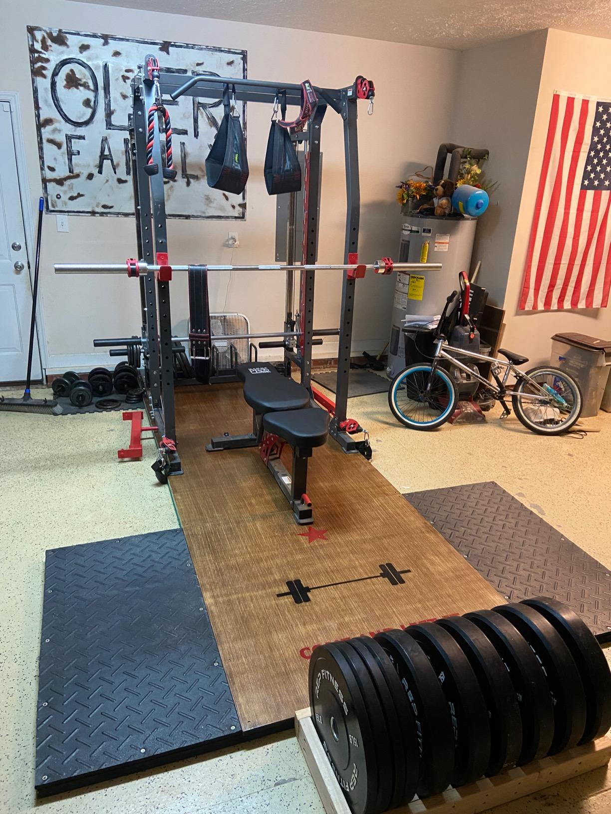 REP Fitness Rubber Bumper Plates, Olympic Standard Weights, Shock Absorbing Low Bounce Design for Home Gyms customer photo 2