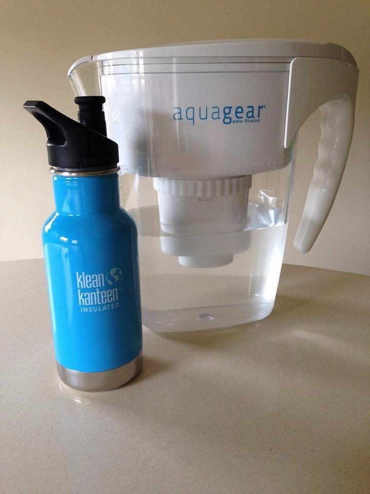 Aquagear Water Filter Pitcher - Lead, Chlorine, PFOA/PFOS, Microplastics Filter, 10 Cup, 120 Gallon Filter Life - Filter Media Made in USA customer photo 1