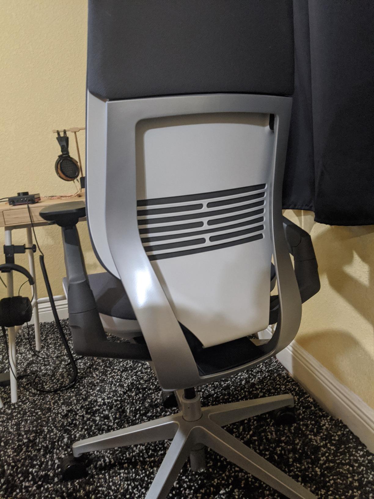 Gesture Office Chair - Ergonomic Work Chair with Wheels for Carpet - Comfortable - Intuitive-to-Adjust for Desk - 360-Degree Arms - Graphite Gray Fabric customer photo 2