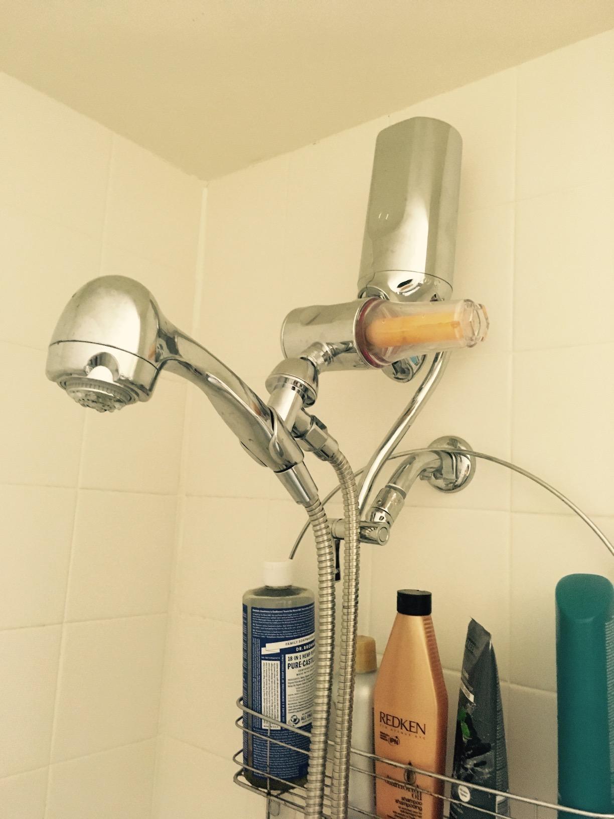 Vitamin C Filter Inline Shower Assembly by Sonaki - Use your current showerhead - Remove Up to 99.9% of Chlorine and Chloramines customer photo 1