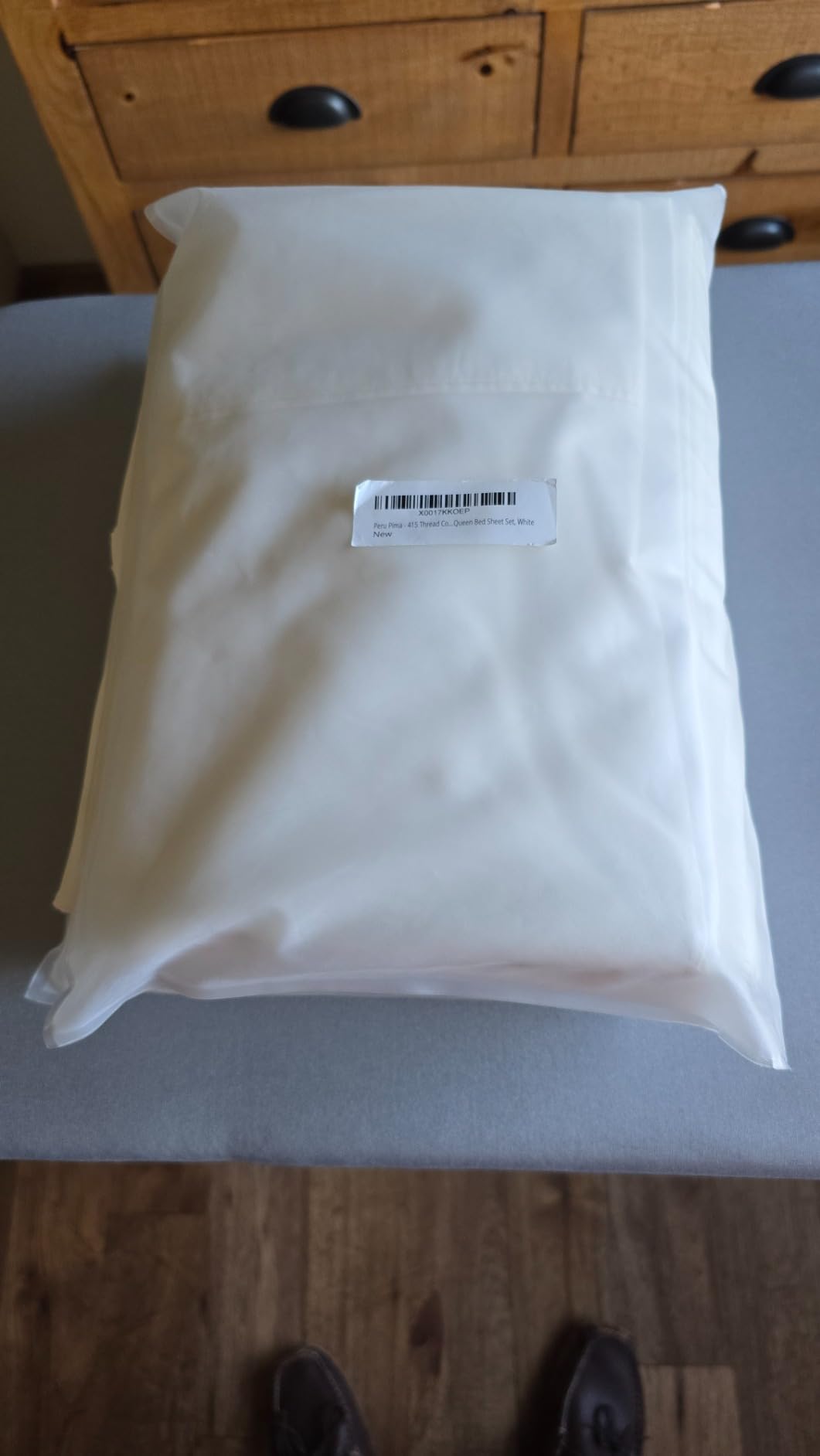 Peru Pima 415 Thread Count Percale Queen Sheet Set - 100% Pima Cotton, Cooling & Breathable for Warm Sleepers, 4 Piece (Flat, Fitted, 2 Pillowcases), Deep Pocket, Hotel Quality - White customer photo 2