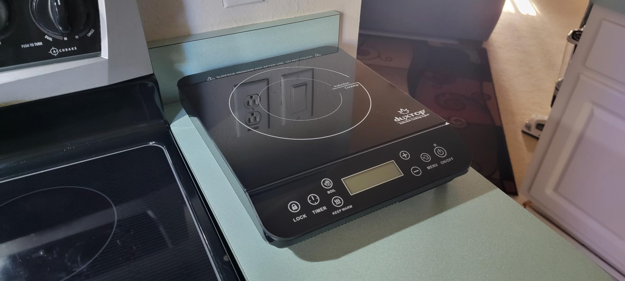 Duxtop Portable Induction Cooktop, Countertop Burner Induction Hot Plate with LCD Sensor Touch 1800 Watts, Silver 9600LS BT-200DZ customer photo 2