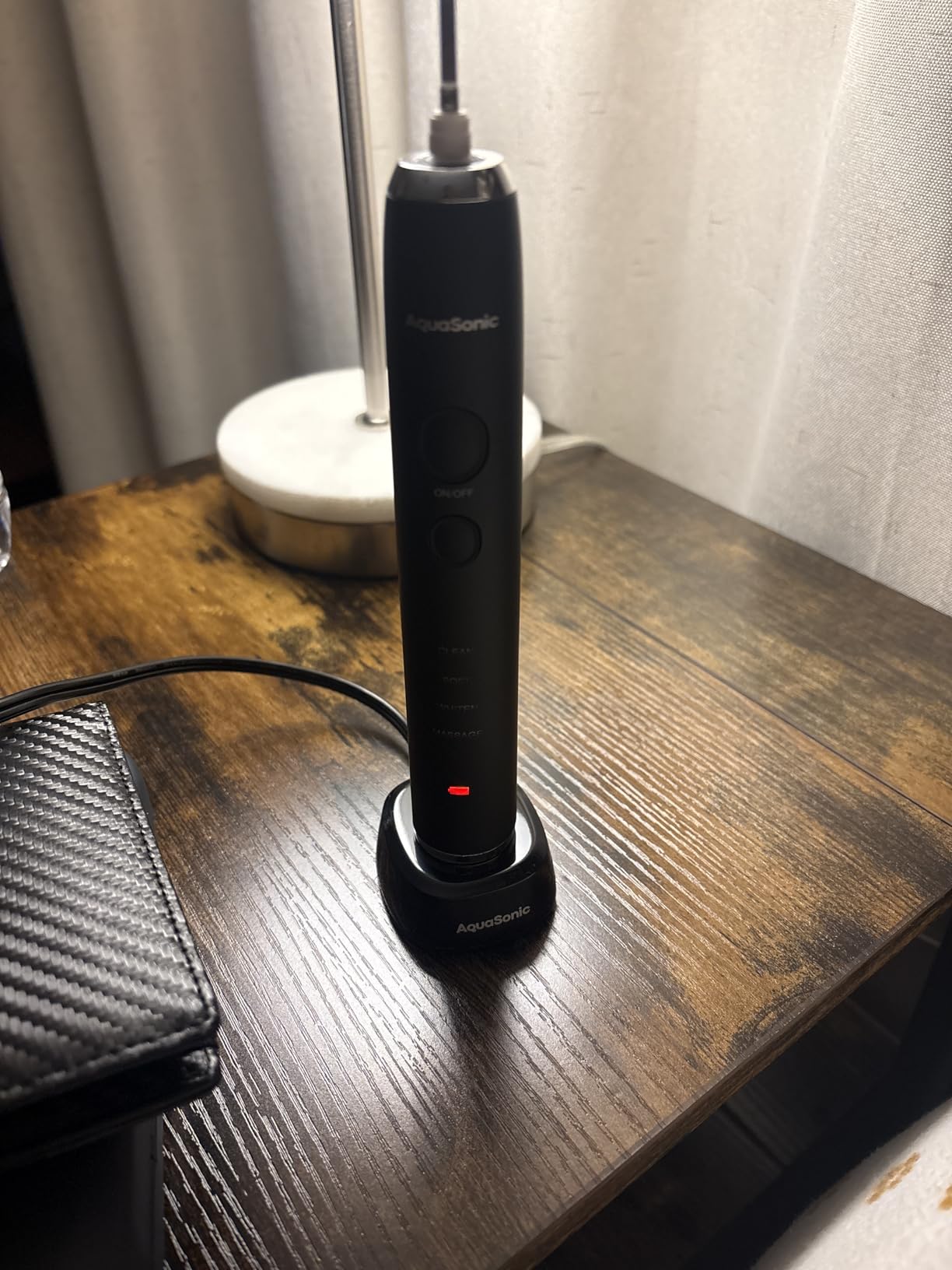 Aquasonic Black Series Ultra Whitening Toothbrush - ADA Accepted Electric Toothbrush - 8 Brush Heads & Travel Case - 40,000 VPM Electric Motor & Wireless Charging - 4 Modes w/ Smart Timer customer photo 2