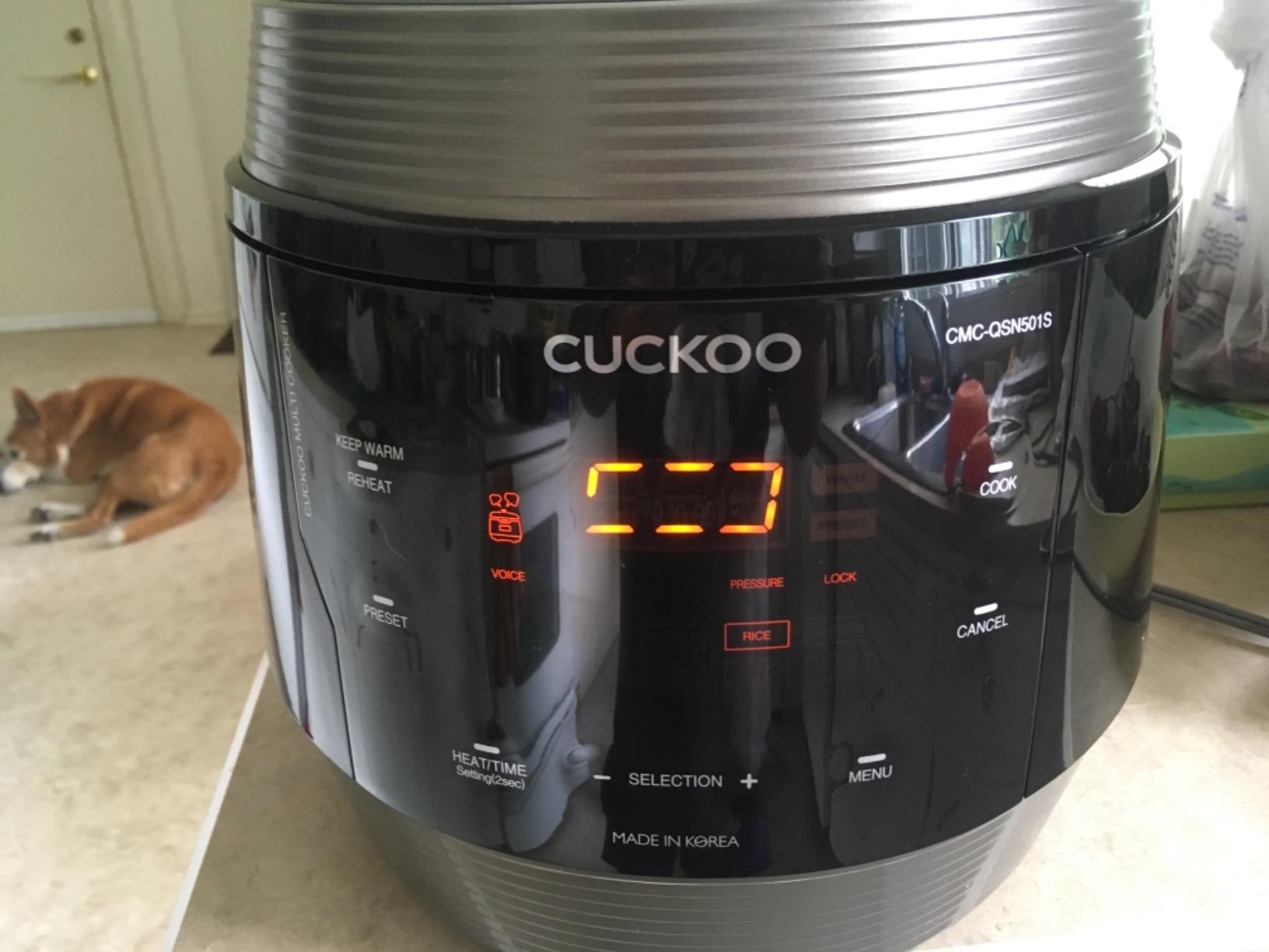 CUCKOO Electric Pressure Cooker 5QT, Versatile Slow Cooker with 10 Menu Options, High Pressure Food Steamer for Cooking, Instant Multicooker with Stainless Steel Non-Stick Inner Pot (CMC-QSB501S) customer photo 2