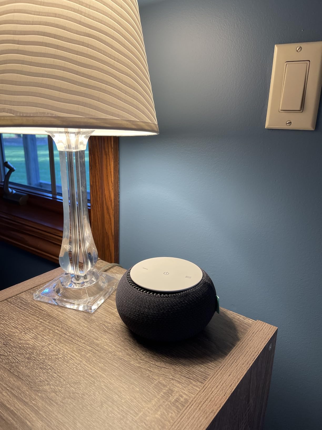 SNOOZ Smart White Noise Machine - Real Fan Inside for Non-Looping Sound, Portable Sleep Aid for Adults, Dogs, Travel, Home, Bedroom, Sleeping, Office Privacy, Therapy, & Baby Registry Essential - Cloud customer photo 1