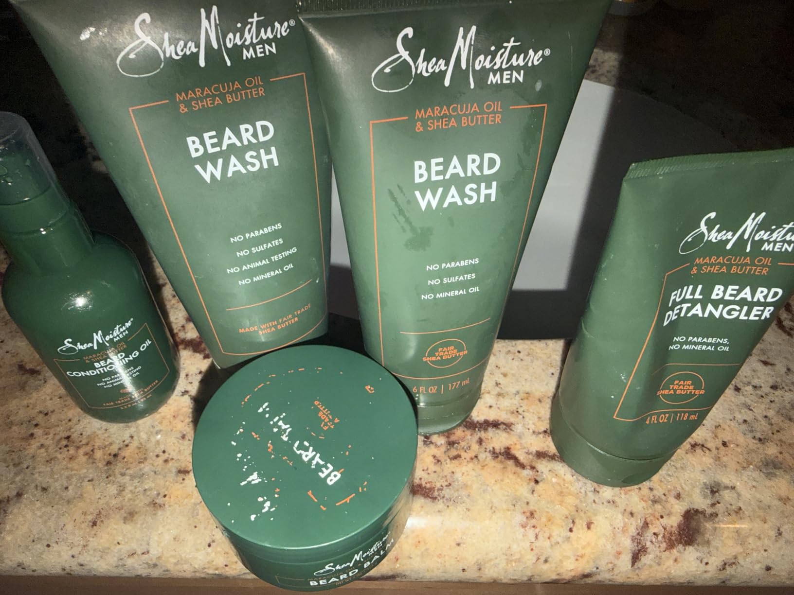 SheaMoisture Beard Kit for Men - Beard Wash, Conditioning Beard Oil, Full Beard Detangler + Beard Balm with Shea Butter & Maracuja Oil, Gifts for Men (4 Piece Set) customer photo 2