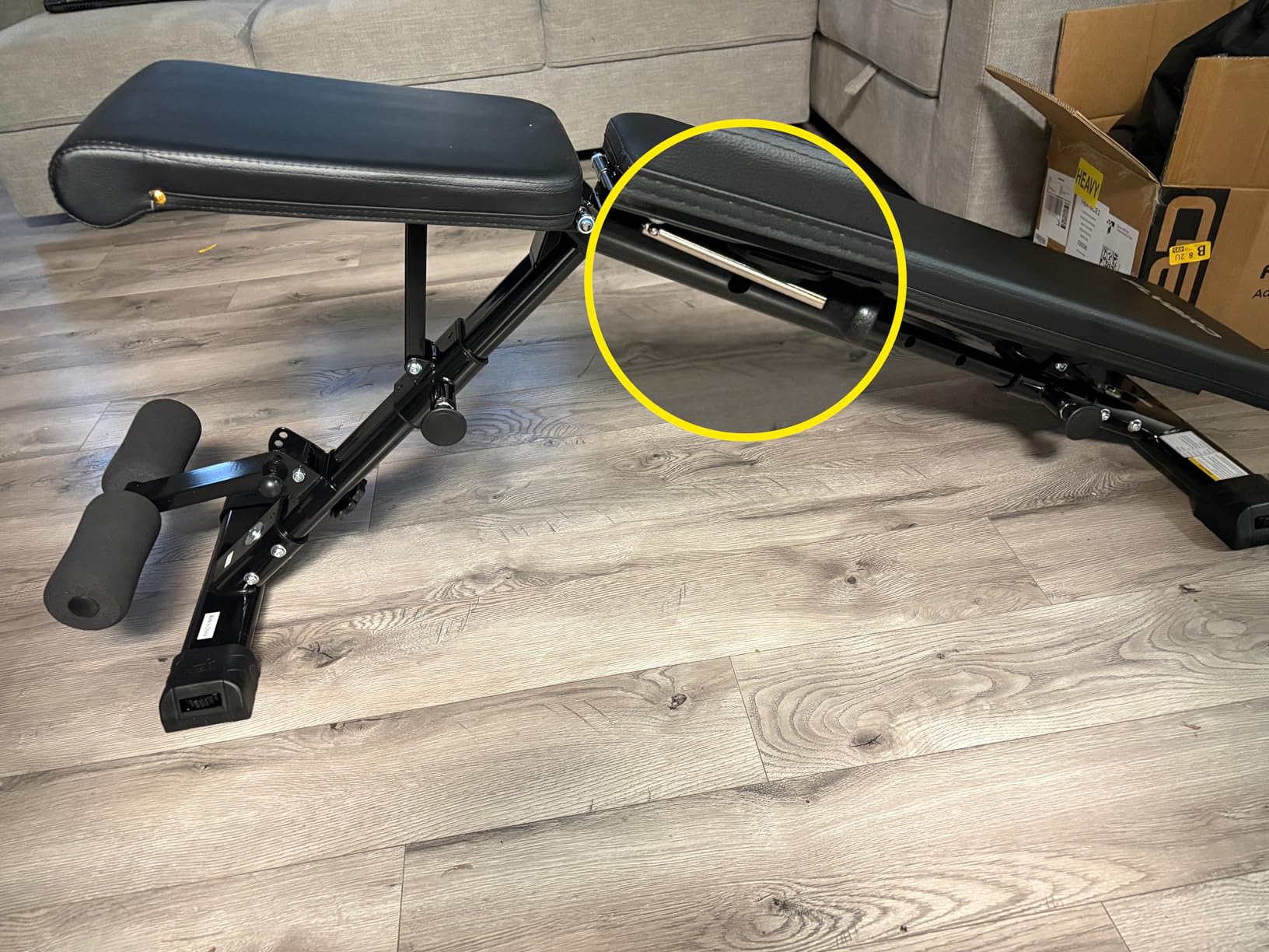 FLYBIRD WB5 Weight Bench, ASTM-Certified 800LBS Adjustable Weight Bench Workout Bench Foldable for Home Gym, 90 to -30 FID and 30in Extended Backrest for Bench Press Strength Training Exercise customer photo 2