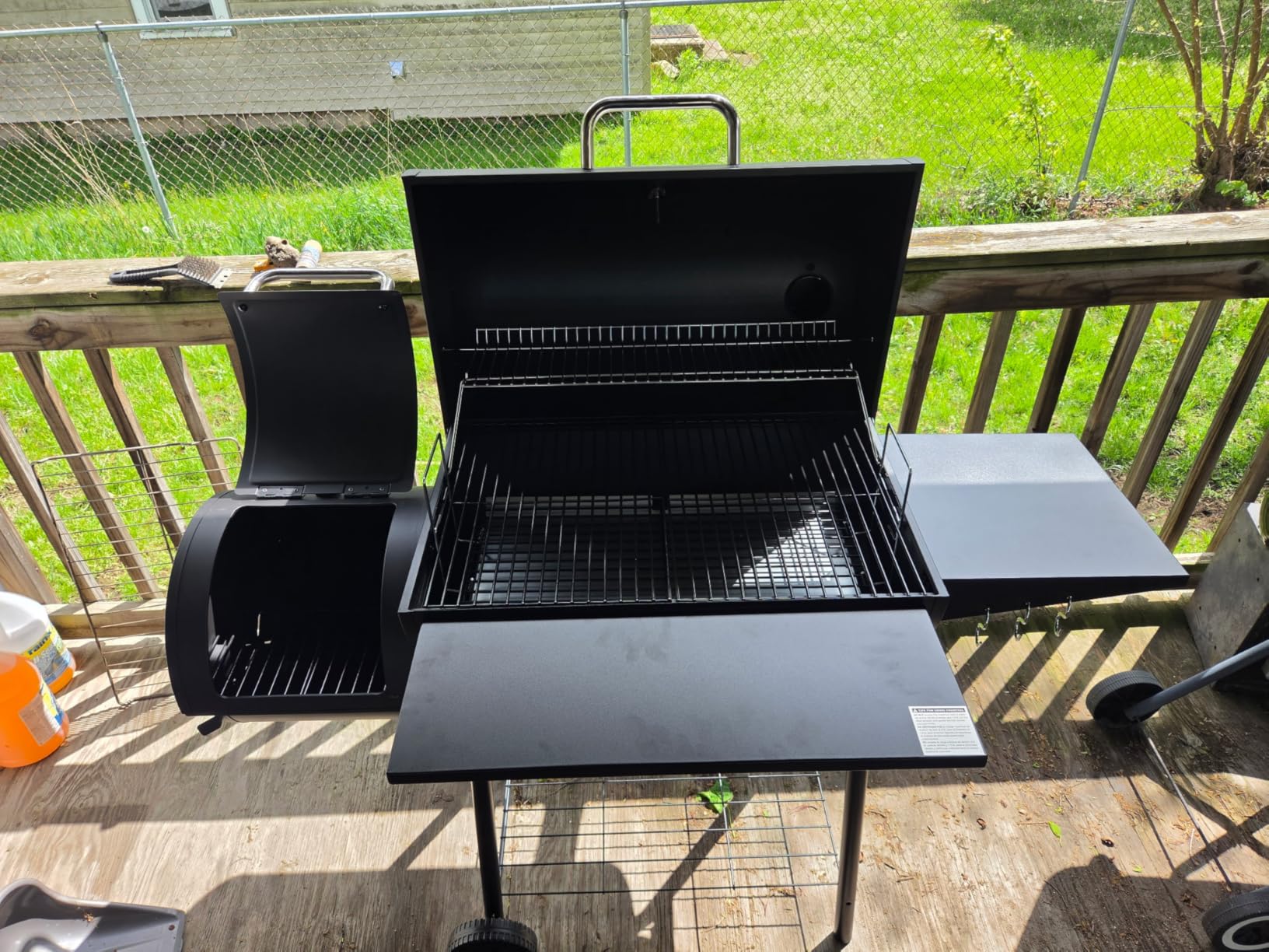 Royal Gourmet CC1830S BBQ Charcoal Grill and Offset Smoker | 823 Square Inch Cooking Surface, Outdoor for Camping | Black customer photo 1