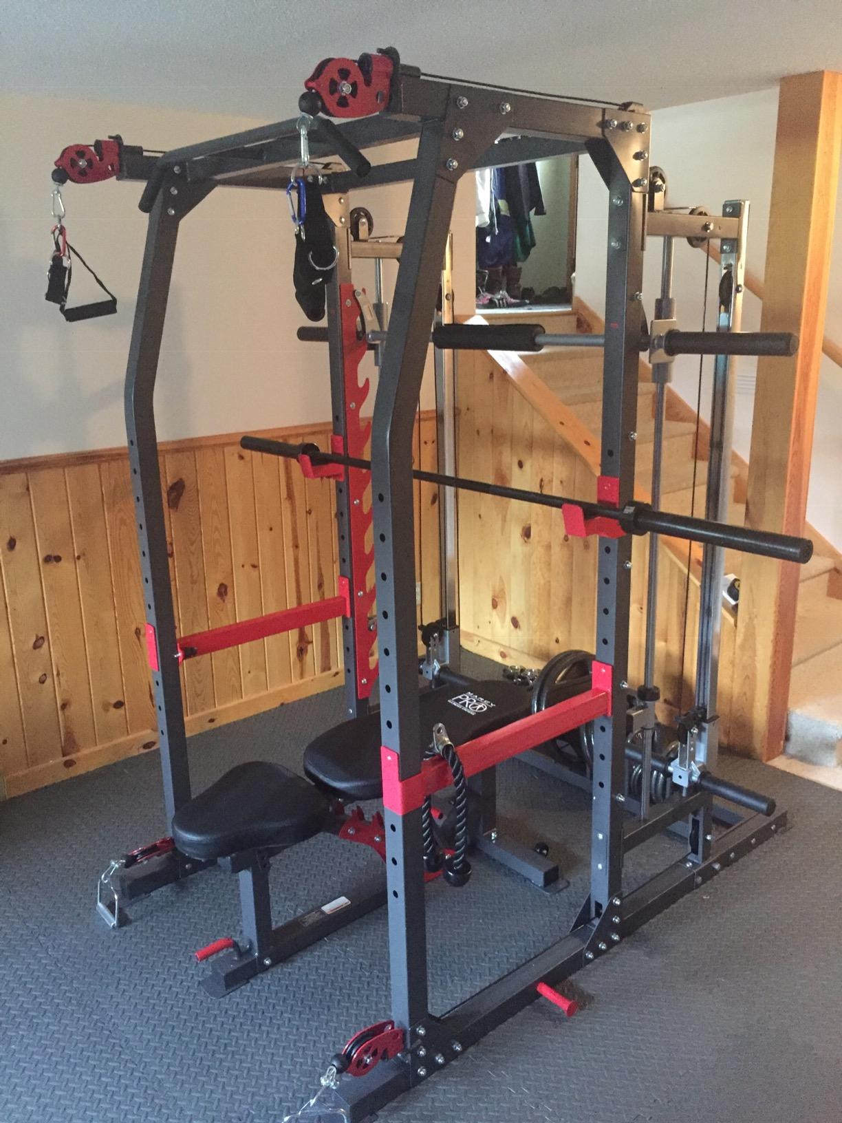 Marcy Smith Machine Home Gym System SM-4903, All-in-One Strength Training Cage with Weight Bench, Pulley, Squat Rack & Workout Station customer photo 1