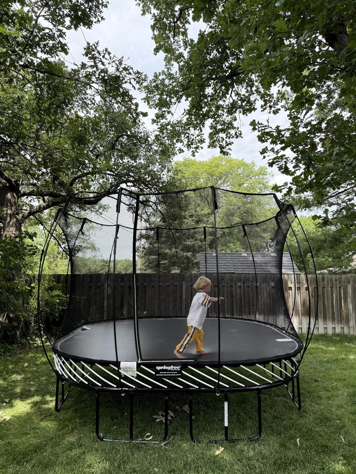 Springfree Trampoline - Springless Square Backyard Trampoline with Enclosure for Kids - 11ft or 13ft Sizes customer photo 1