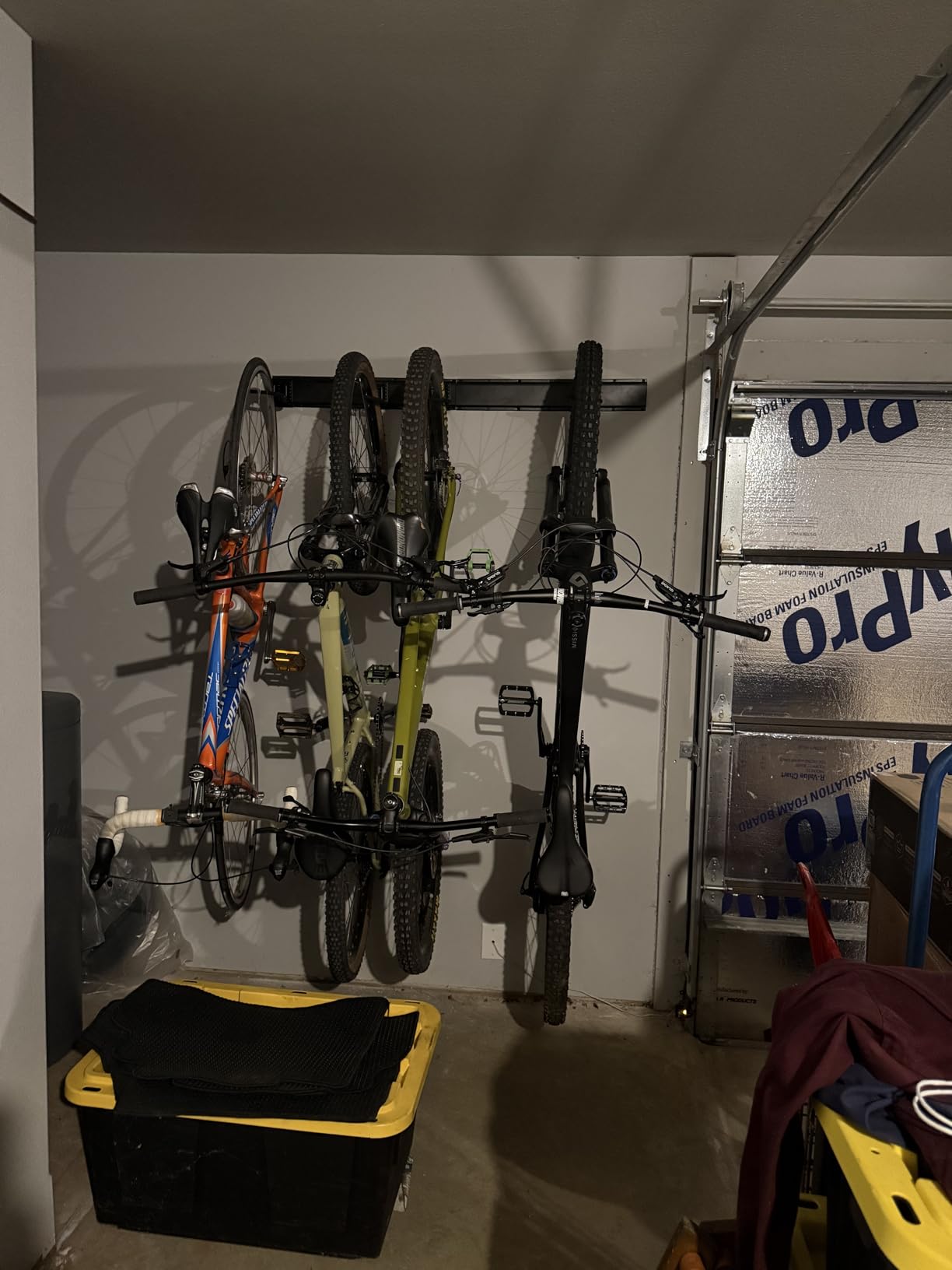Ultrawall Stainless Steel Bike Storage Rack,6 Bike Storage Hanger Wall Mount for Home & Garage Holds Up to 300lbs, Black customer photo 2