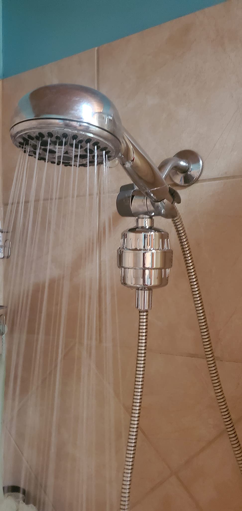 Shower Filter Vitamin C 15 Stage High Output Water Filter With cartridge for Hard Water - Shower Head Filter Removes Chlorine Fluoride and Improves The Condition of Your Skin, Hair customer photo 1