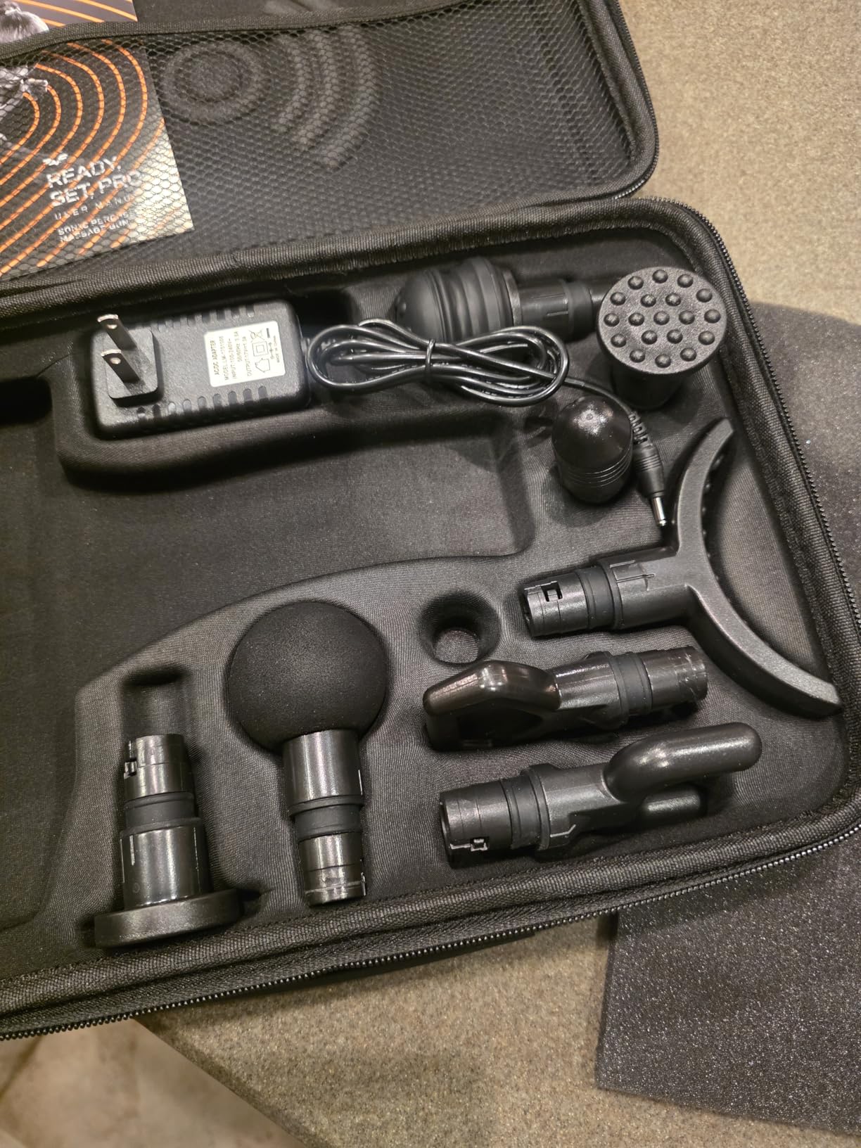 LifePro Massage Gun - Percussion Muscle Massager for Athletes with 8 Massage Heads and 5 Speed Settings - Deep Tissue Back and Muscle Massage Gun for Recovery customer photo 2