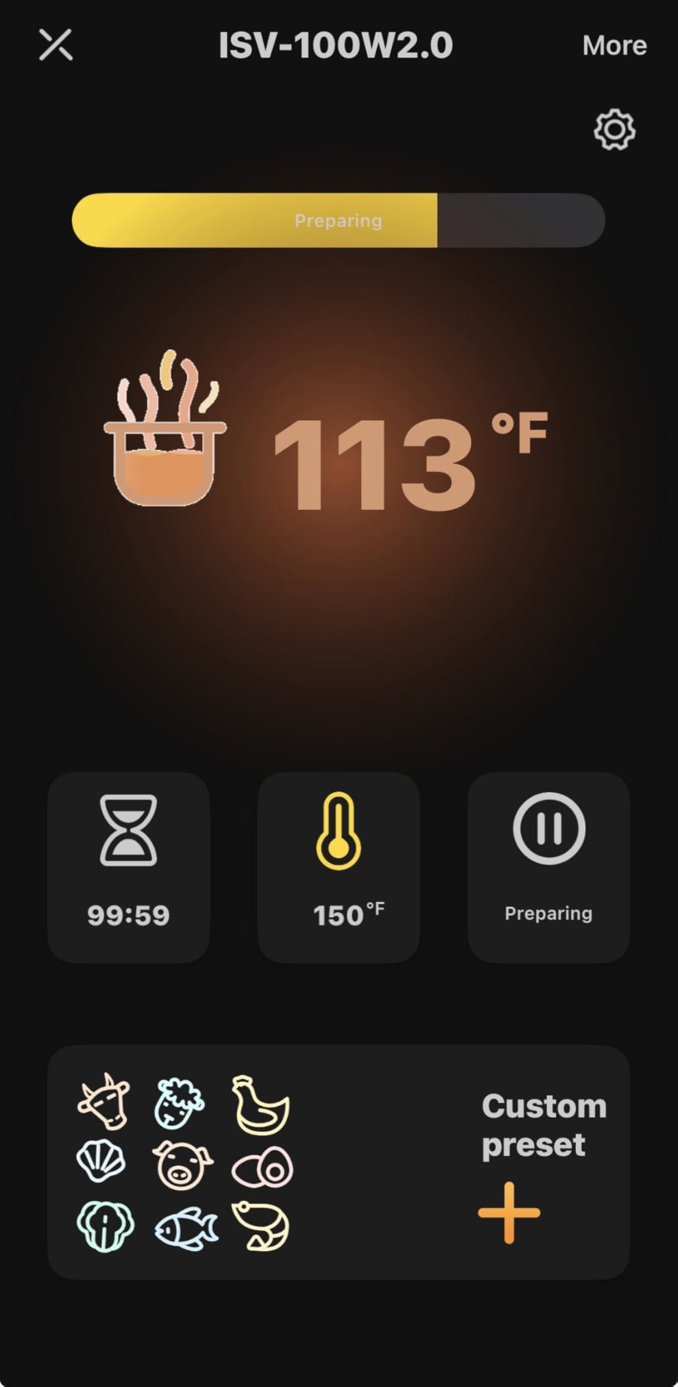 INKBIRD WIFI Sous Vide Cooker ISV-100W, 1000 Watts Immersion Circulator with App Preset Recipes & Calibration Function, Thermal Immersion, Fast-Heating with Timer customer photo 2