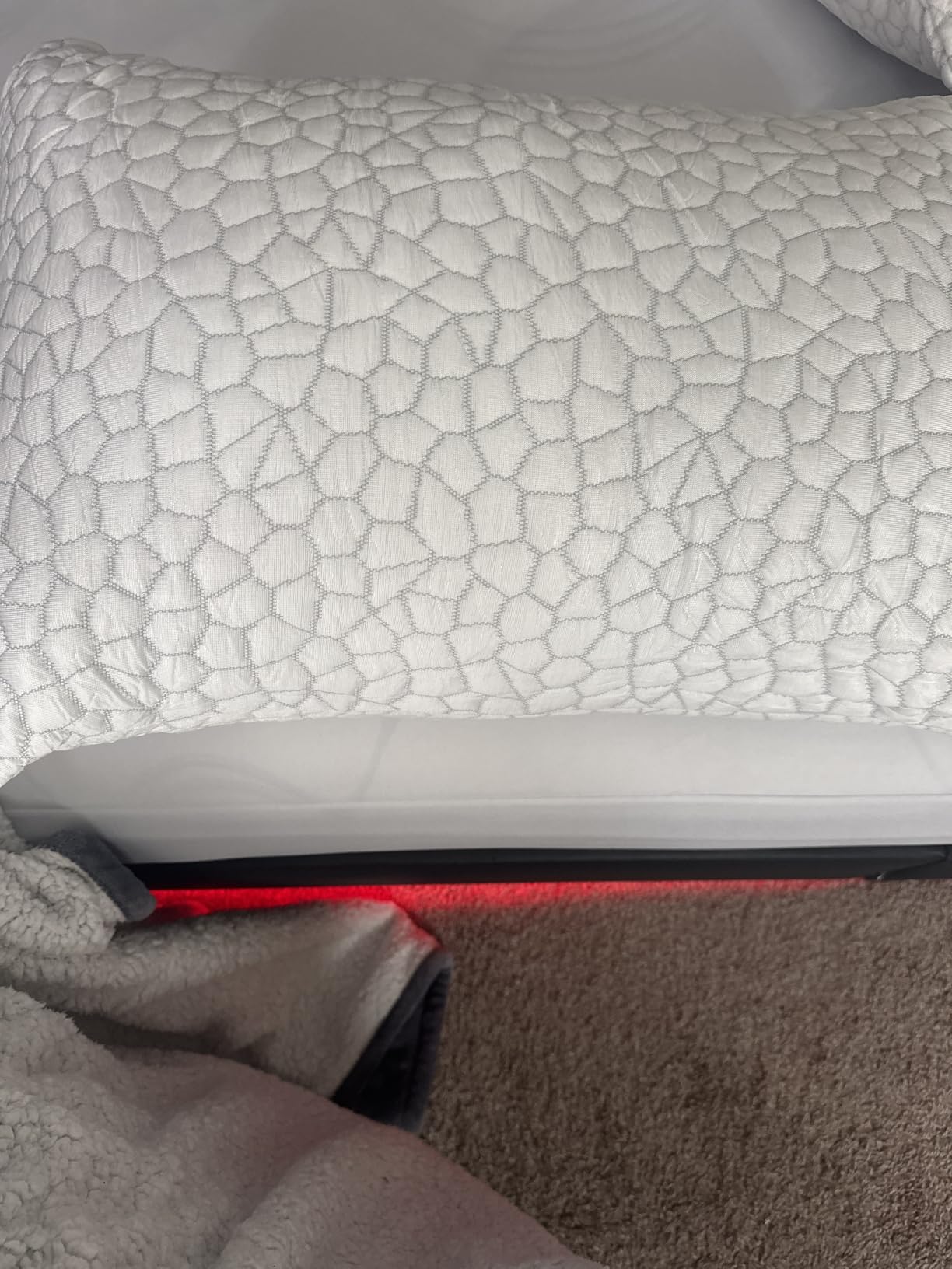 QUTOOL Cooling Pillow for Sleeping, CertiPUR-US Shredded Memory Foam Queen Pillows Set of 2, Cool Pillow for Hot Sleepers Adjustable Firm Pillow for Side, Back, Stomach Sleepers customer photo 2