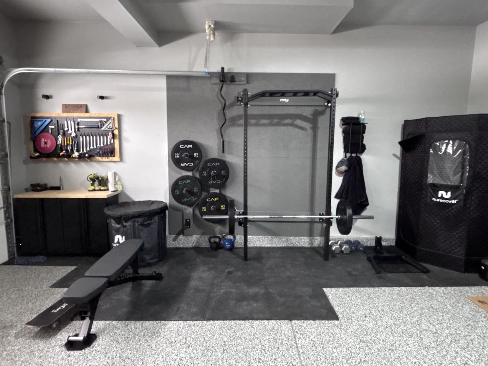 PAPABABE 7FT Olympic Barbell 45 lb Barbell 2 INCH 1000lbs/1500lbs Capacity Olympic Bar with Moderate Knurling For Squats Curls Deadlifts customer photo 2