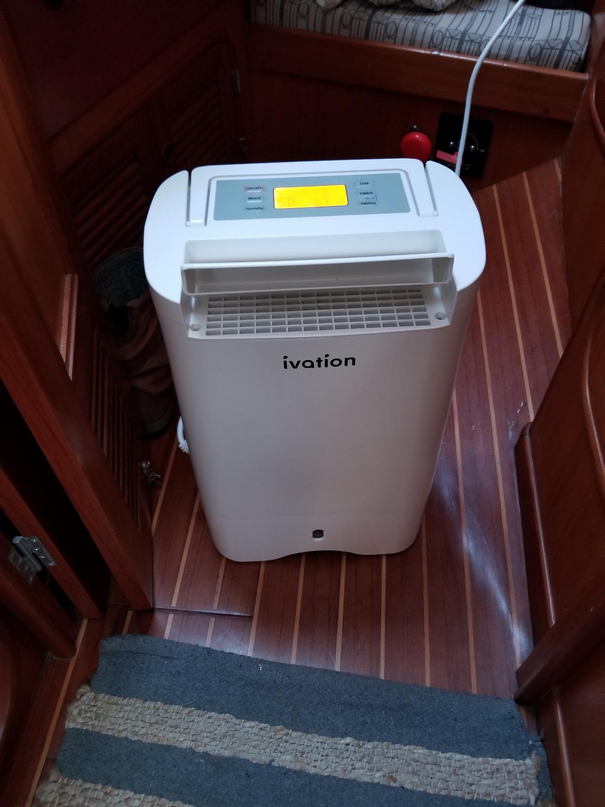 Ivation 19 Pint Small-Area Desiccant Dehumidifier Compact and Quiet - with Continuous Drain Hose for Smaller Spaces, Bathroom, Attic, Crawlspace and Closets - for Spaces Up to 410 Sq Ft customer photo 1