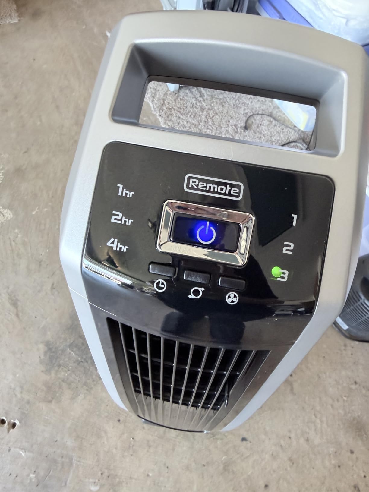 Lasko High Velocity Oscillating Tower Fan for Bedroom, Garage, Basement, and Gym with Remote Control, Timer, 3 Powerful Speeds, 35-inch Silver/Black, U35115 customer photo 2