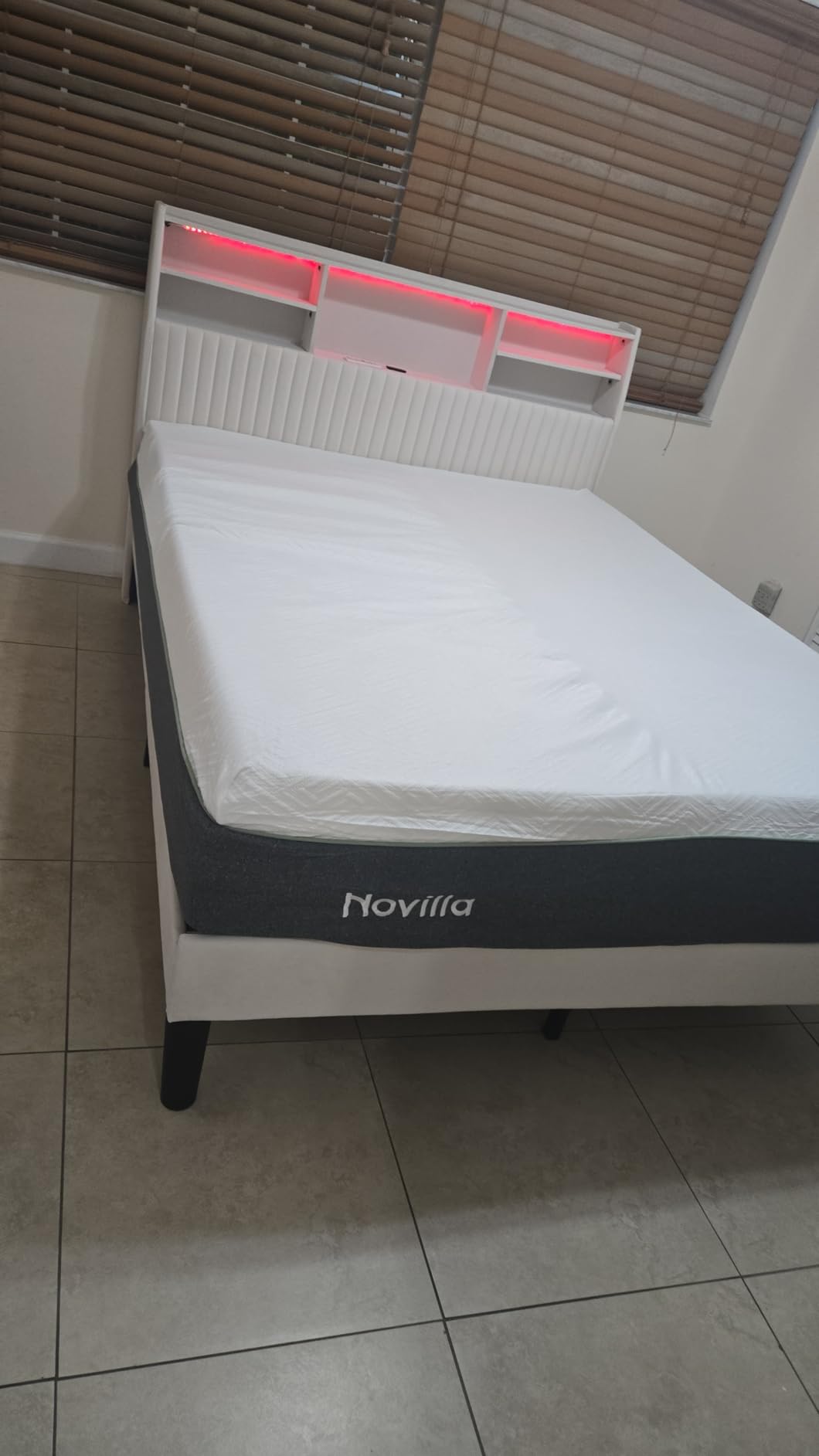 Novilla Queen Size Mattress, 12 inch Gel Memory Foam Mattress for a Cool Night Sleep & Pressure Relief, Medium Firm Feel with Motion Isolating, Bliss customer photo 1