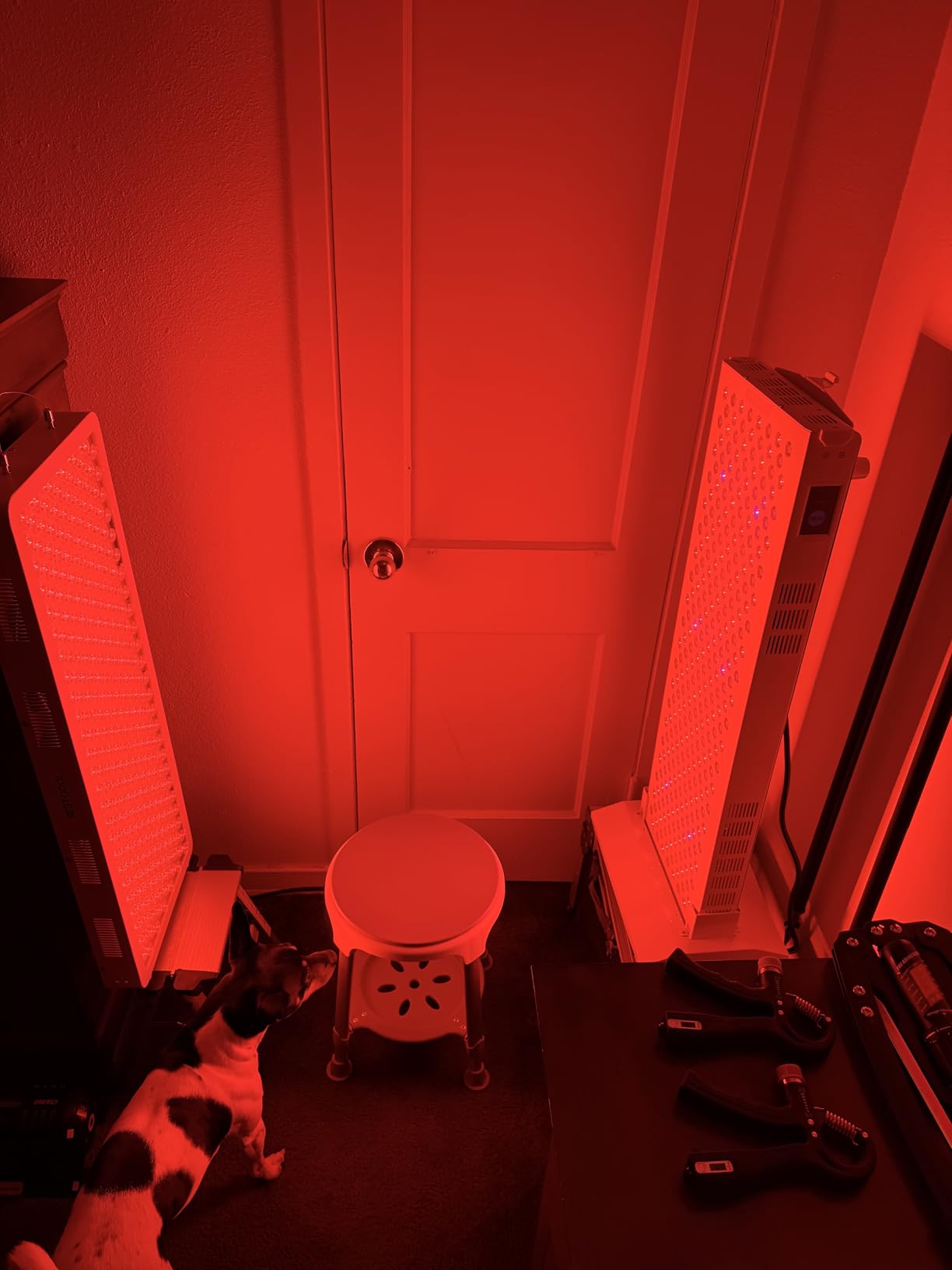 BestQool Red Light Therapy Panel, 4 Wavelengths 200 LEDs Full Body, 330W | 630-940nm Red and Infrared Light Therapy, Elite Grade Dual Chip High Power Red Light Lamp at Home, Modular Design customer photo 2