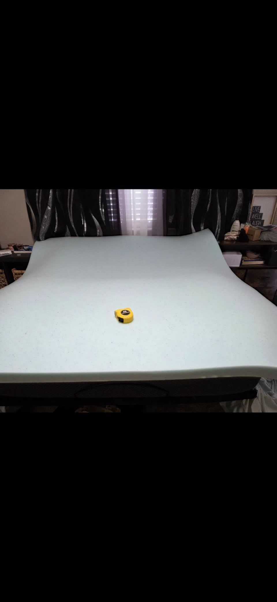 Serta ThermaGel Cooling, Pressure-Relieving Memory Foam Mattress Topper, 3 Inch, Queen, Blue customer photo 1