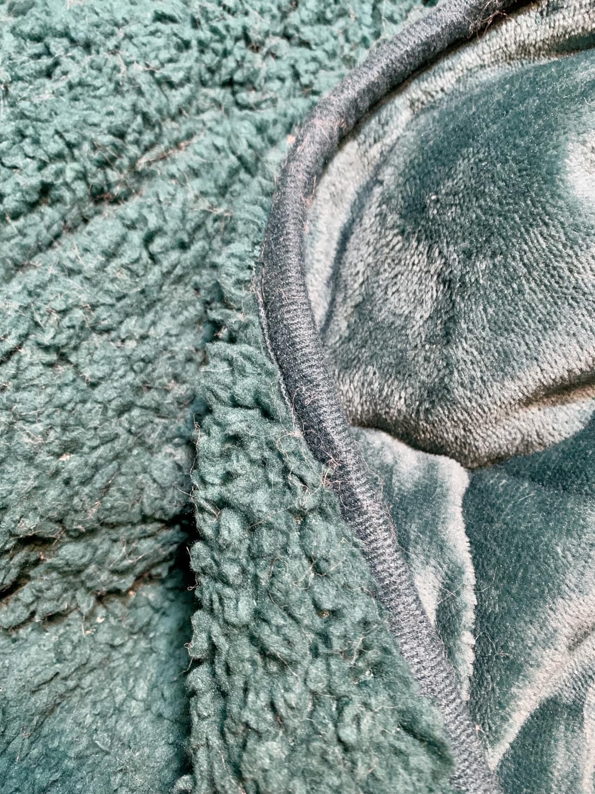 Cottonblue Weighted Blanket 15 lbs Queen Size 60x80 inches, Flannel Shaggy Sherpa Weighted Blanket for Adults Comfortable Weighted Blankets for Calming and Relax, Bed Sofa Heavy Blankets, Grey customer photo 1