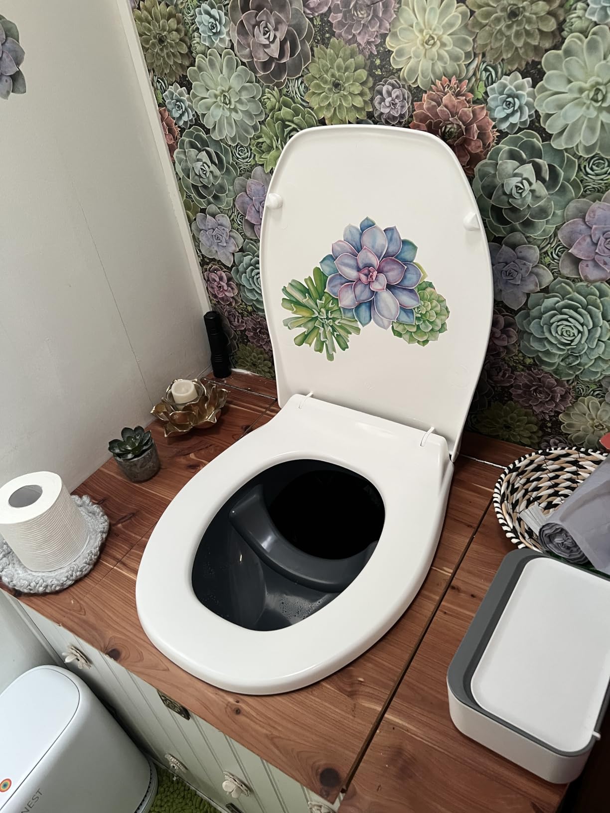 Separett Privy Urine-Separating Toilet Seat Kit | Grey Bowl | Hinged Lid | Non-Electric | For DIY Compost Toilet Builds in Cabins, Sheds & Off-Grid Settings customer photo 1