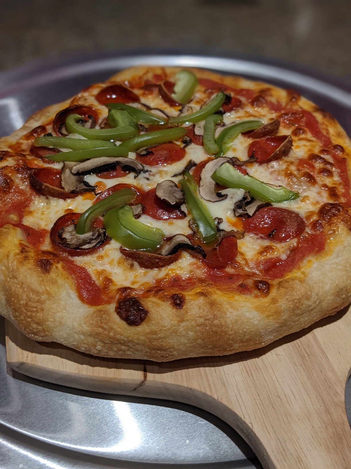 IMPRESA Pizza Oven Steel Plate - 14 x 14 x 0.25 in, Steel Heat Retention & Crisp Crust Pizza Stone - Oven & Grill Versatility for Baking Stone customer photo 1