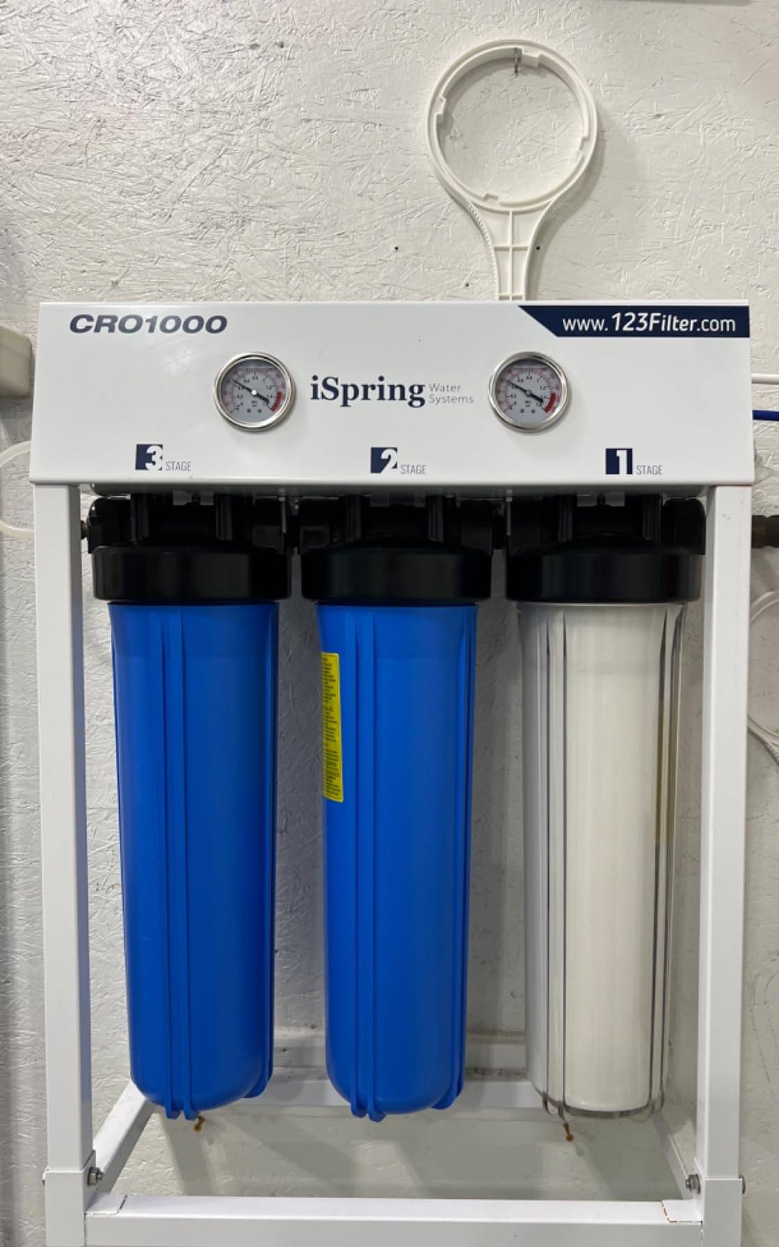 iSpring CRO1000 4-Stage Tankless Commercial Reverse Osmosis Water Filtration System, 1000 GPD High Flow, for House, Restaurant, Small Business, and Light Industrial Use customer photo 2