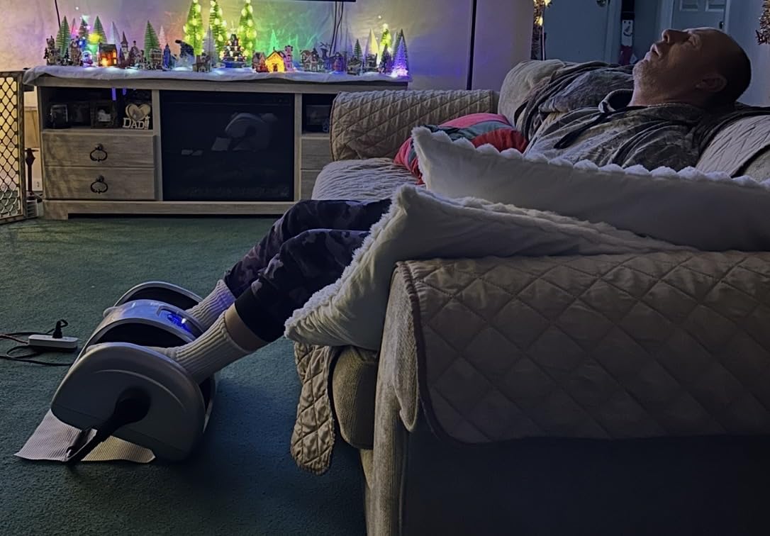 Best Choice Products Shiatsu Foot Massager with Heat for Plantar Fasciitis & Neuropathy, Kneading Foot & Calf Massager with Remote, 360 Degree Adjustable Handle, Rolling & Compression Massage - Satin Black customer photo 2