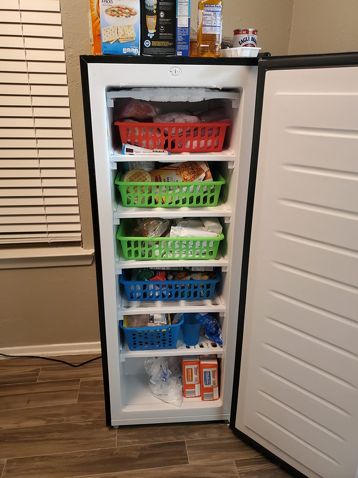 Frigidaire Upright Freezer, 6.5 cu. ft., Deep Freeze, Vinyl Coated Metal with Wire Shelving, Compact for Kitchen, RV, Dorm, Cabin, and Trailer, Platinum Design Series, Silver customer photo 2
