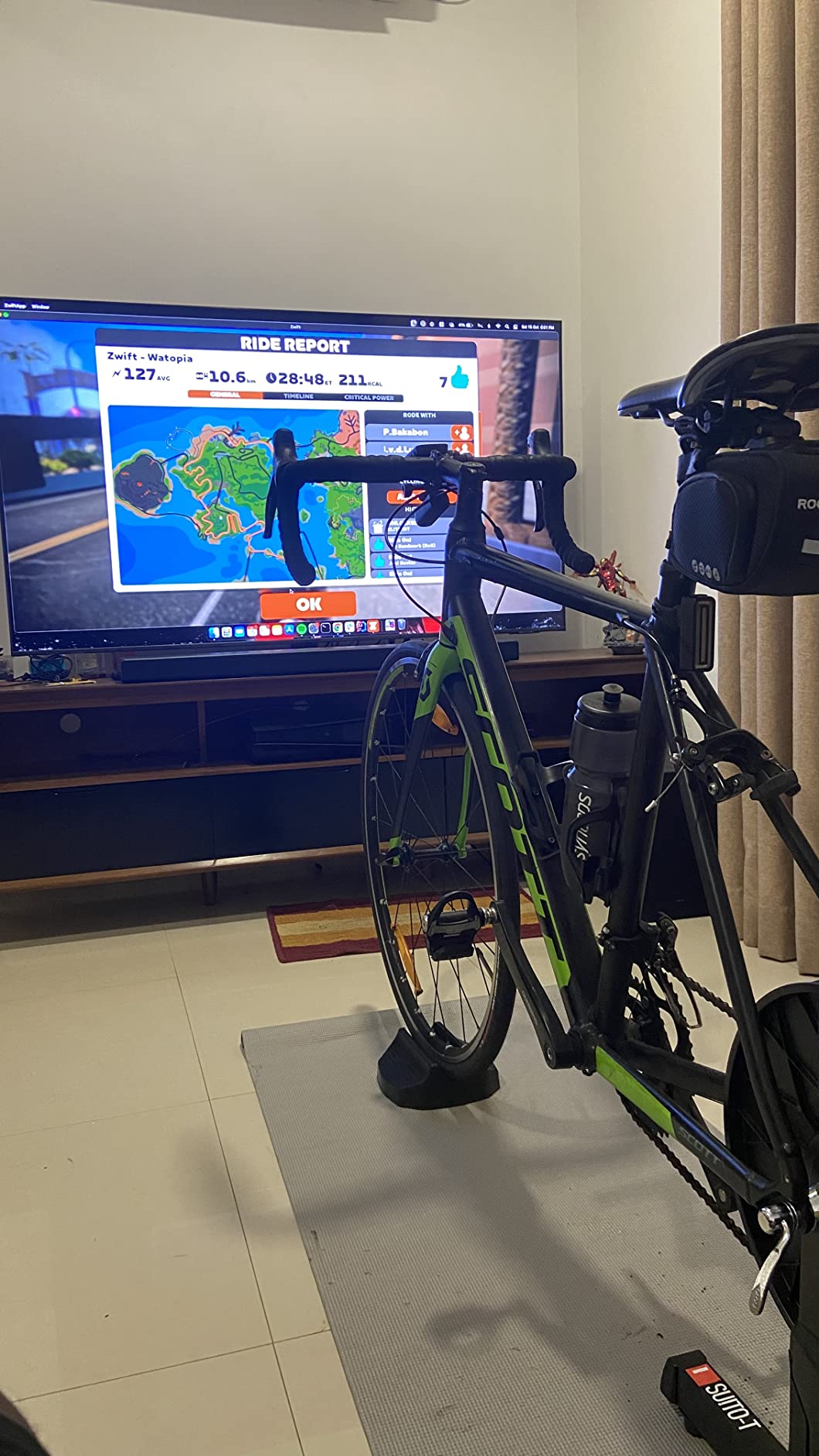 Elite Suito-T Interactive Direct-Drive Smart Trainer - Powerful, Quiet, and Compact Indoor Cycling Trainer with +/-2.5% Accuracy - ANT+ & Bluetooth Connectivity - Compatible with Road, Gravel & MTB customer photo 2