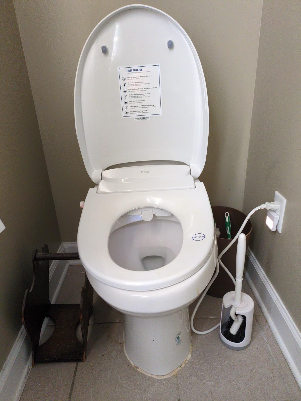 DLS Premium Heated Bidet Seat, Warm Water & Air Dryer, Auto Open and Slow Close Lid, Elongated customer photo 2