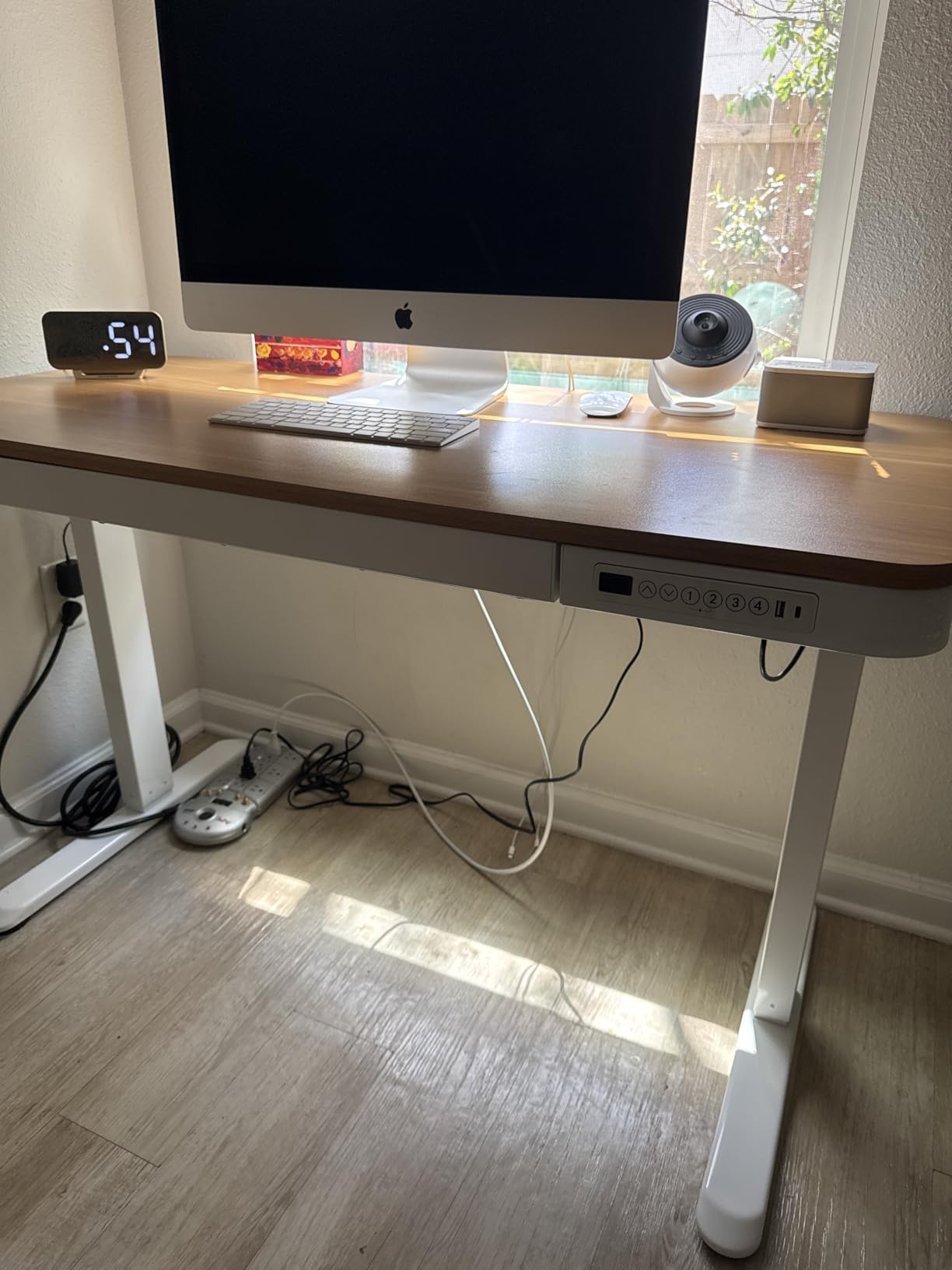 FLEXISPOT Comhar Electric Standing Desk with Drawers Charging USB Port, Height Adjustable 48