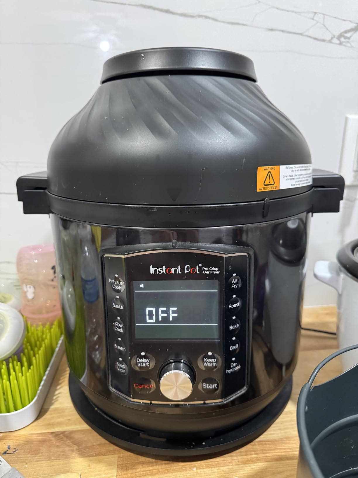 Instant Pot Duo Crisp 11-in-1 Air Fryer and Electric Pressure Cooker Combo with Multicooker Lids that Air Fries, Steams, Slow Cooks, Sauts, Dehydrates, & More, Free App With Over 800 Recipes, 6 Quart customer photo 1