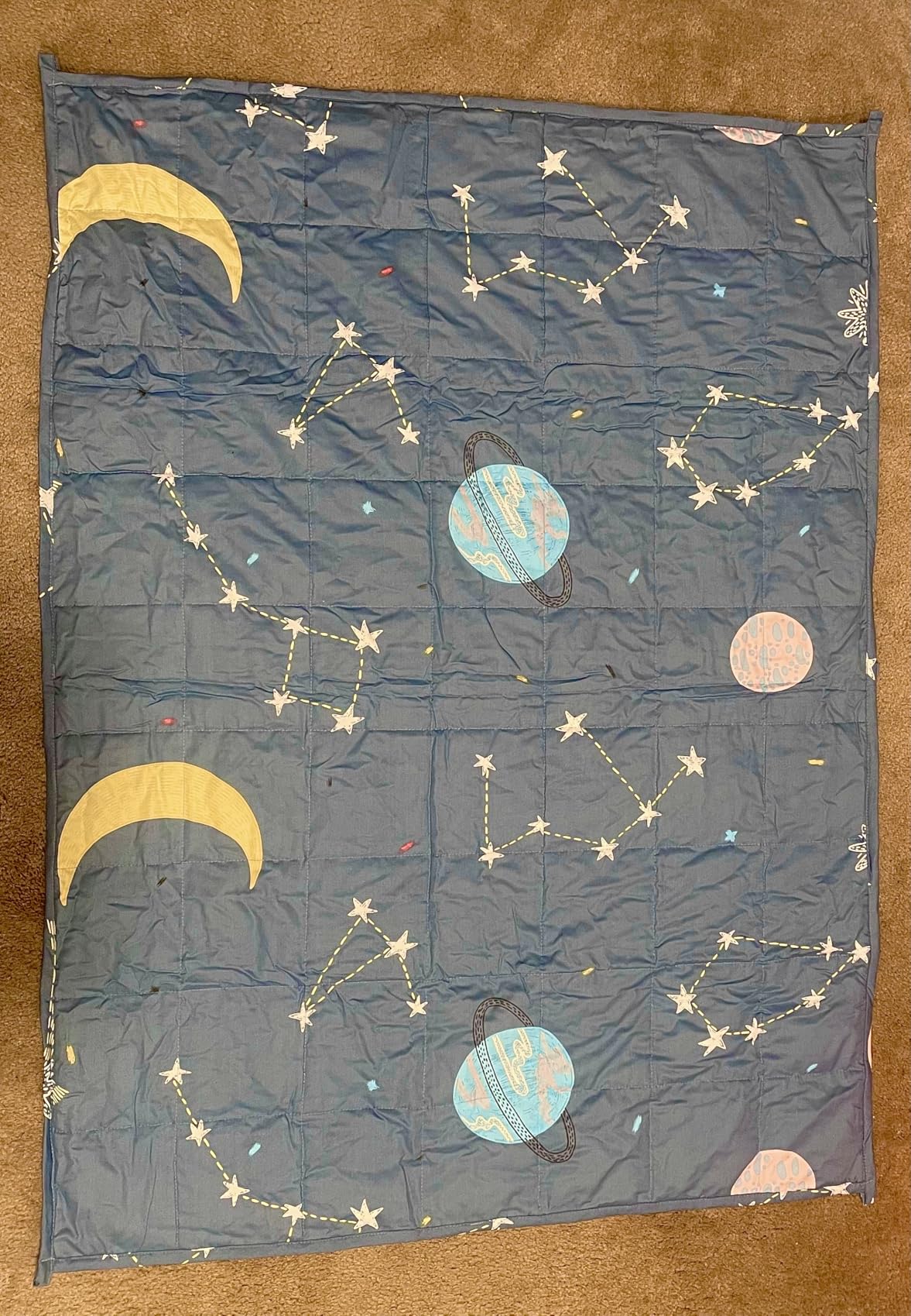 Mr. Sandman Weighted Blanket 3 Pounds Washable, Best for 20-40lb Breathable Cotton Heavy Blanket with Nontoxic Glass Beads - 36
