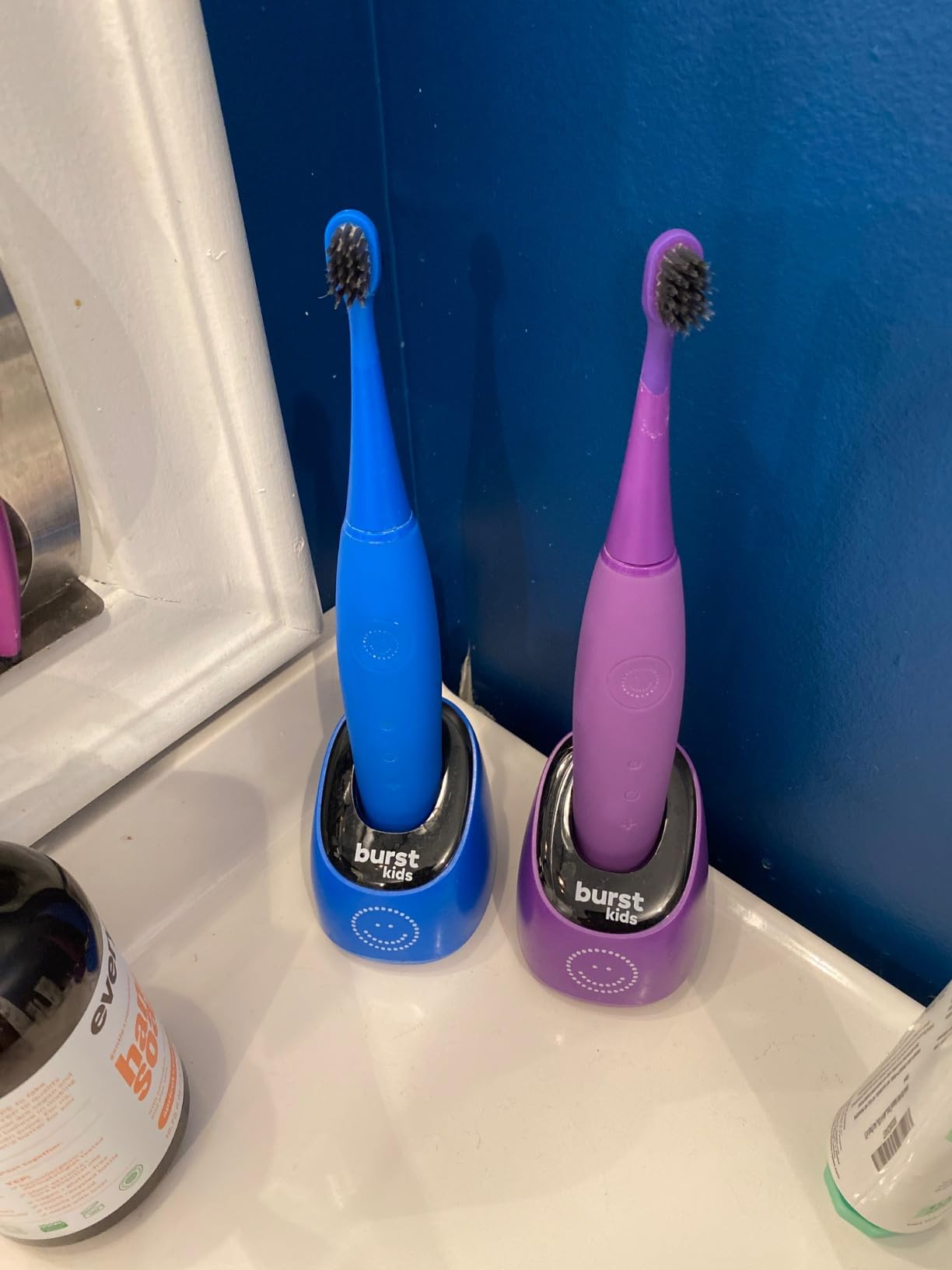 Burst Kids & Toddlers Electric Toothbrush (Pink) | Soft Bristles | Two Minute Timer | Rechargeable Battery | Easy-Grip Silicone Handle | 2 Modes for Healthy Smiles | Ages 3+ customer photo 2