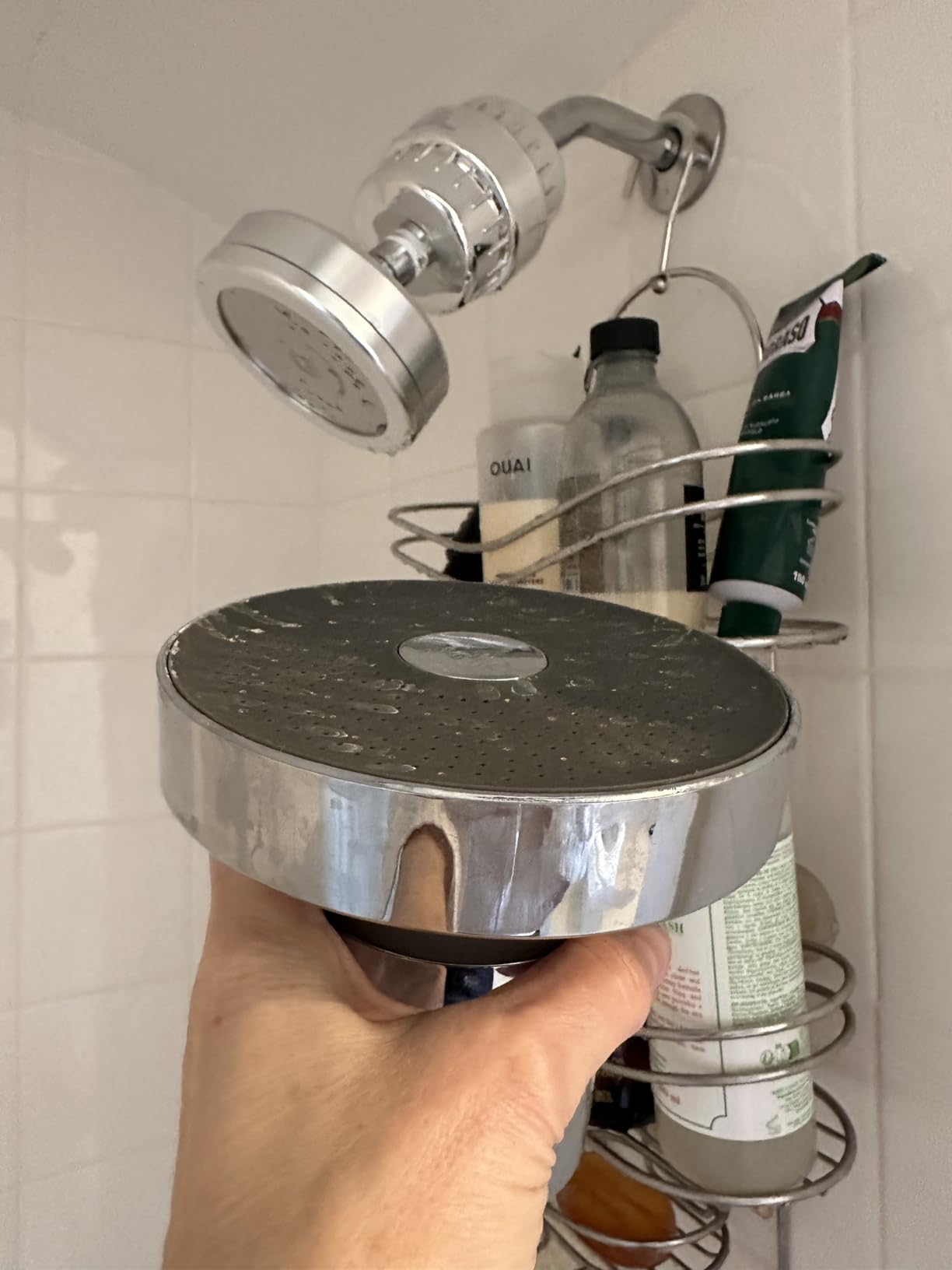 AquaHomeGroup - Filtered Shower Head & 20 Stage Shower Filter - Standard - Chrome customer photo 1